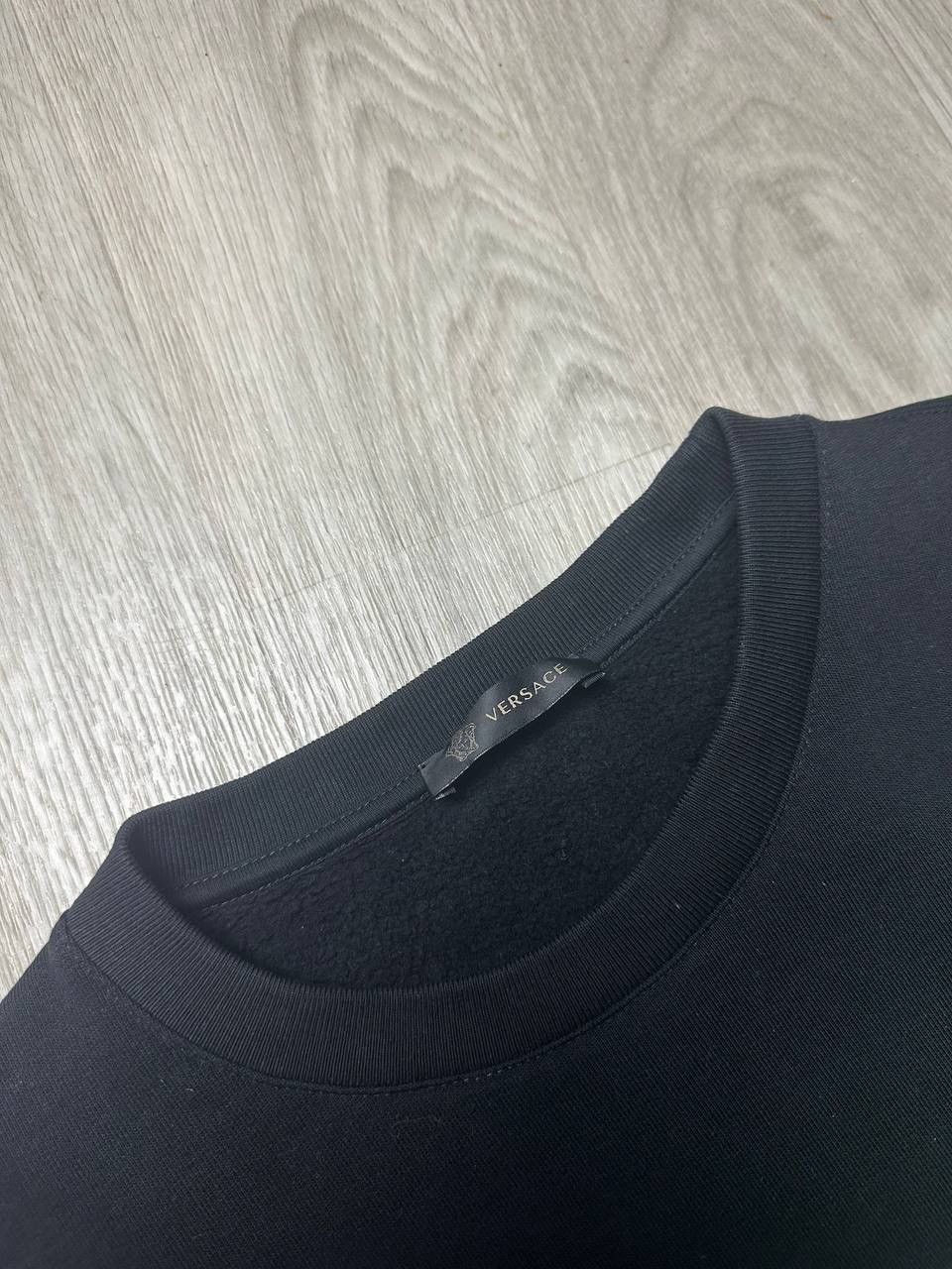 Versace Gianni Versace Black Sweatshirt Green Big Logo Size US L / EU 52-54 / 3 - 7 Thumbnail