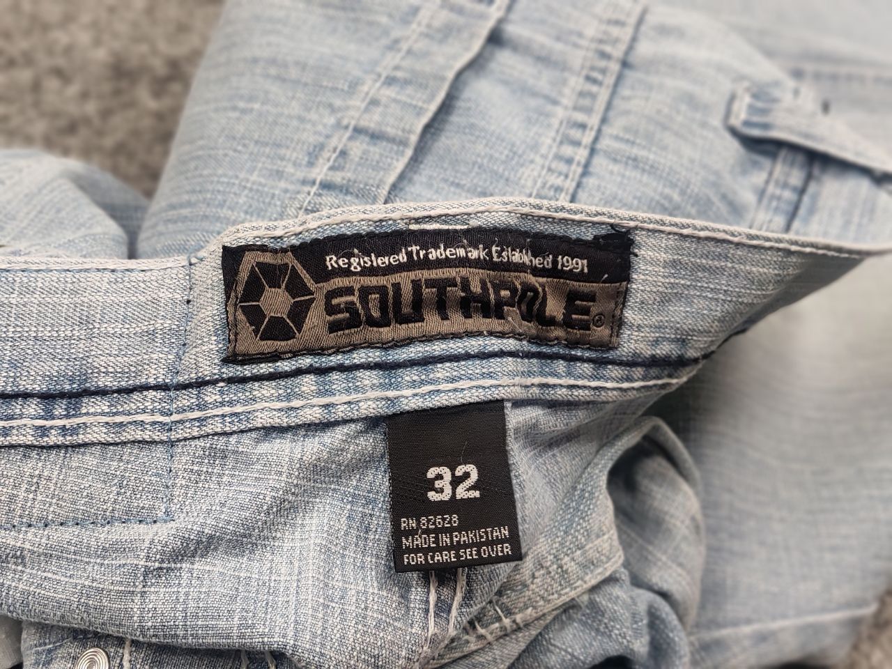 Southpole Vintage 90's Southpole washed denim Baggy Jeans Y2K Punk Size US 32 / EU 48 - 17 Thumbnail
