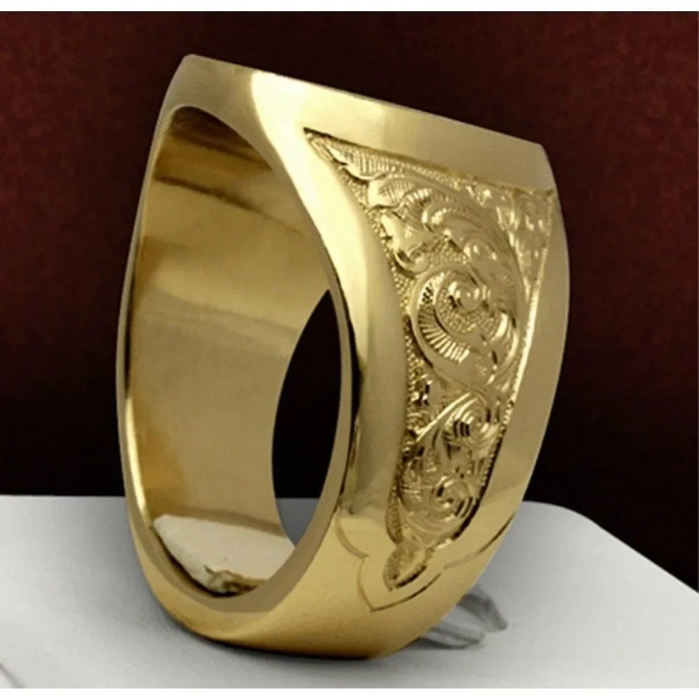 Vintage SIZE 10 Crown Lion Royal Seal Domineering Ring Size ONE SIZE - 3 Thumbnail