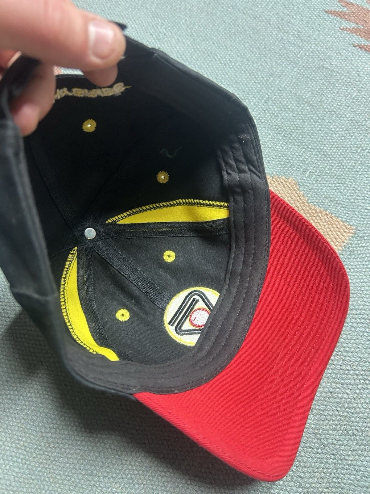 Vintage Great Lakes hybrids strapback hat farm feed black red yellow Size ONE SIZE - 7 Thumbnail