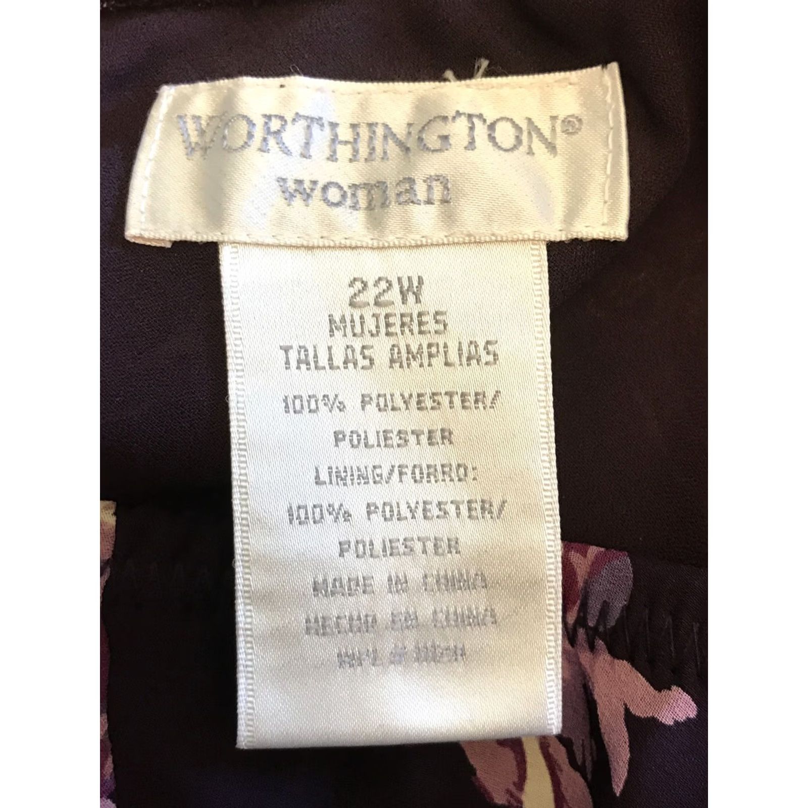 Worthington NWT Item Specifications: Material: Fleece Size 40" / US 18 - 3 Thumbnail