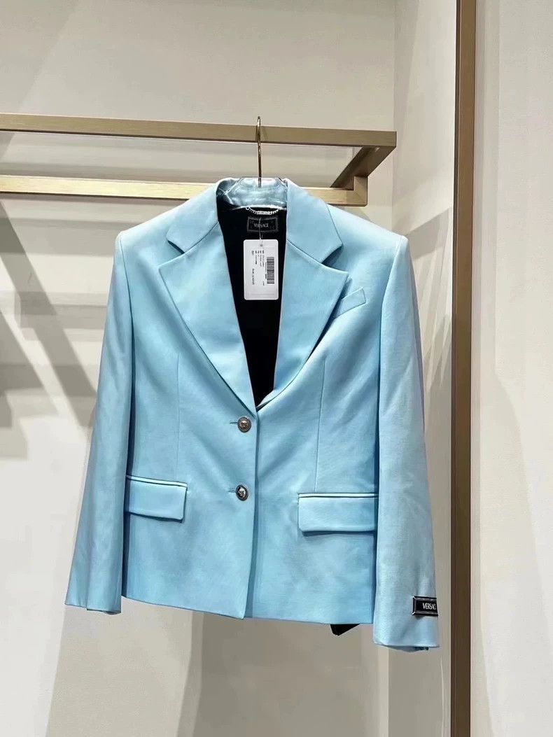 Versace Versace Wool and silk blend blazer Size S / US 4 / IT 40 - 1 Thumbnail