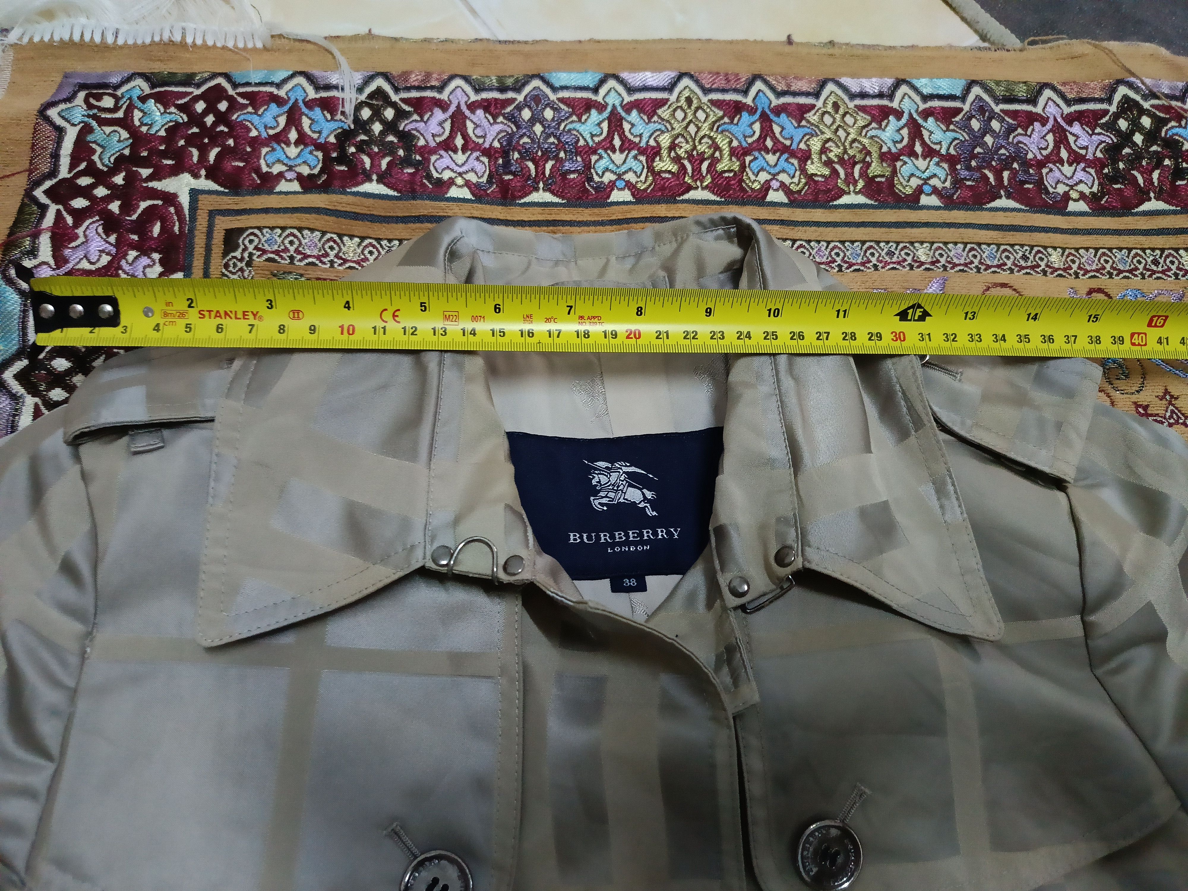 Burberry BURBERRY LONDON LAVENDER CHECK FABRIC HAWKESBURY TRENCH COAT Size US S / EU 44-46 / 1 - 17 Thumbnail