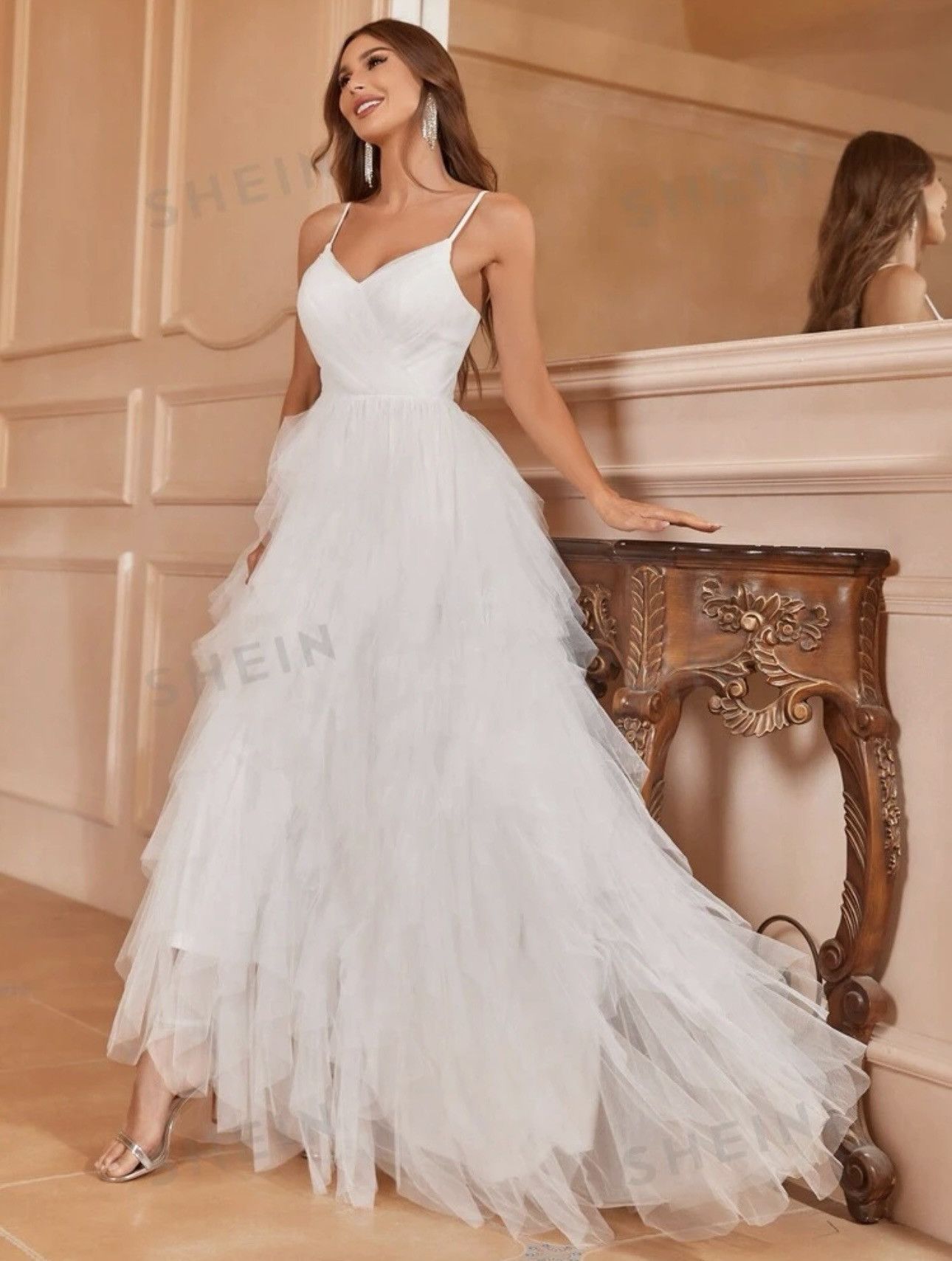 Shein White Ball Gown | Grailed