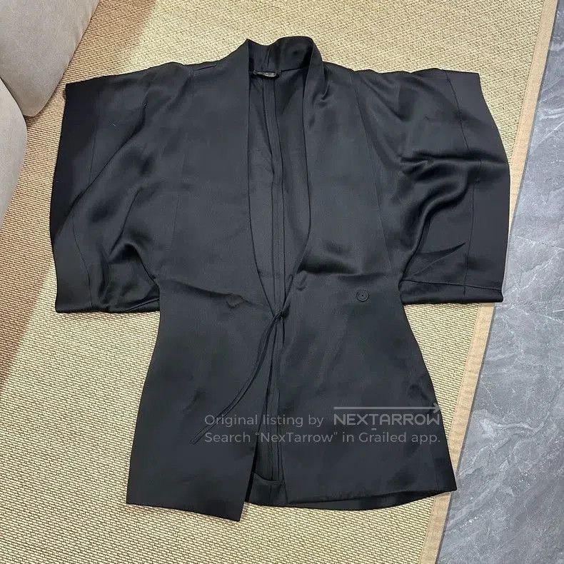 Loro Piana Loro Piana Women's Black Silk Robe Coat. Size US M / EU 48-50 / 2 - 2 Thumbnail