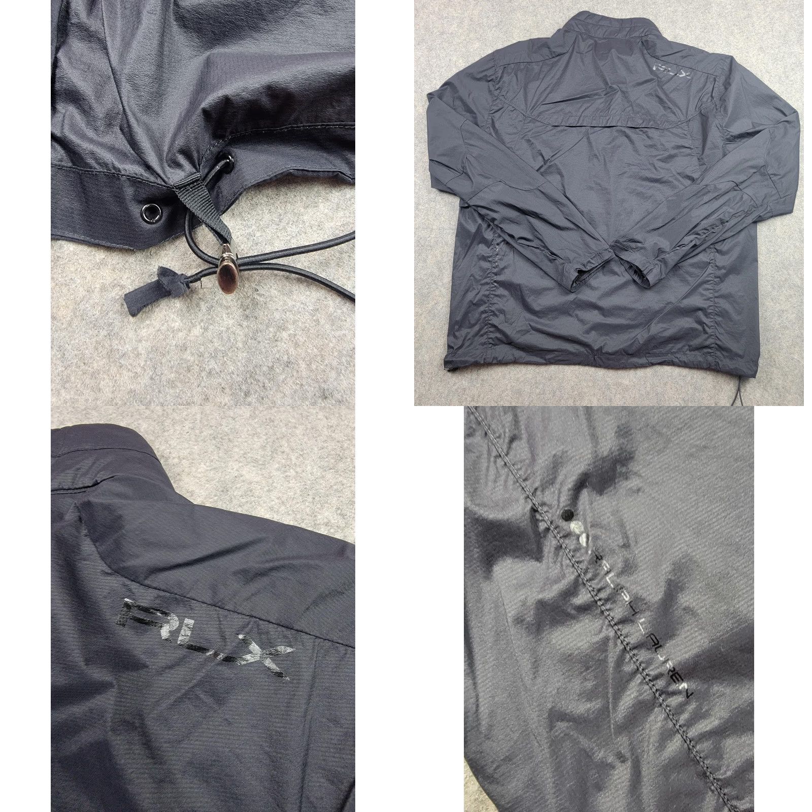 Polo Ralph Lauren RLX Ralph Lauren Jacket Mens XL Black Packable Windbreaker Full Zip Golf Nylon Coat Size US XL / EU 56 / 4 - 8 Thumbnail