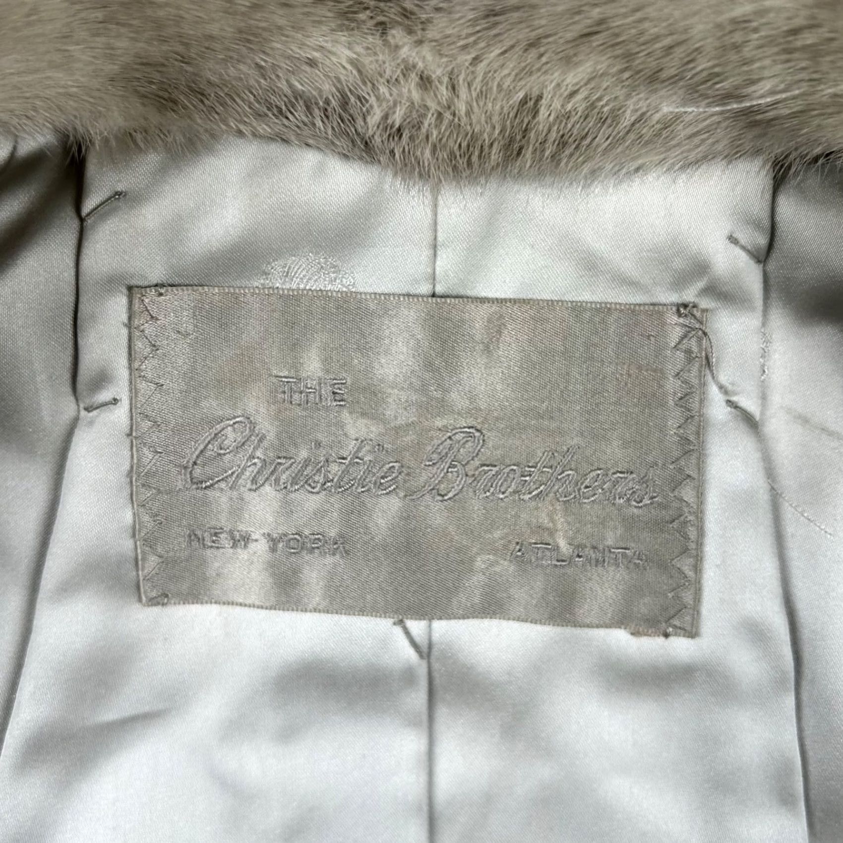 Vintage VINTAGE Christie Brothers Jacket Mink Gray Sapphire 80s Mob Lux S/M Size S / US 4 / IT 40 - 3 Thumbnail
