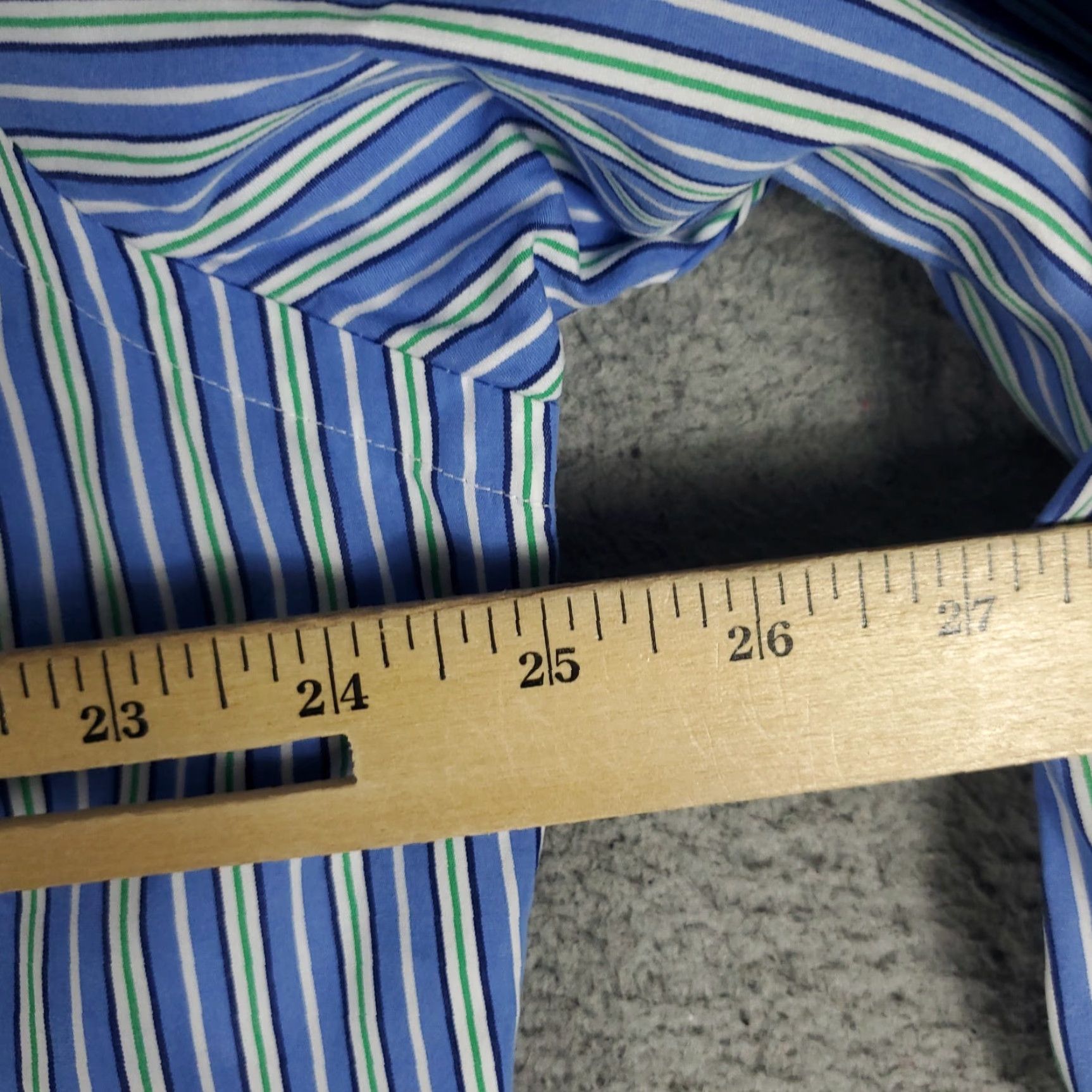 Ralph Lauren Ralph Lauren Shirt Mens XL Blue Striped Custom Fit Button Up Long Sleeve Size US XL / EU 56 / 4 - 6 Thumbnail