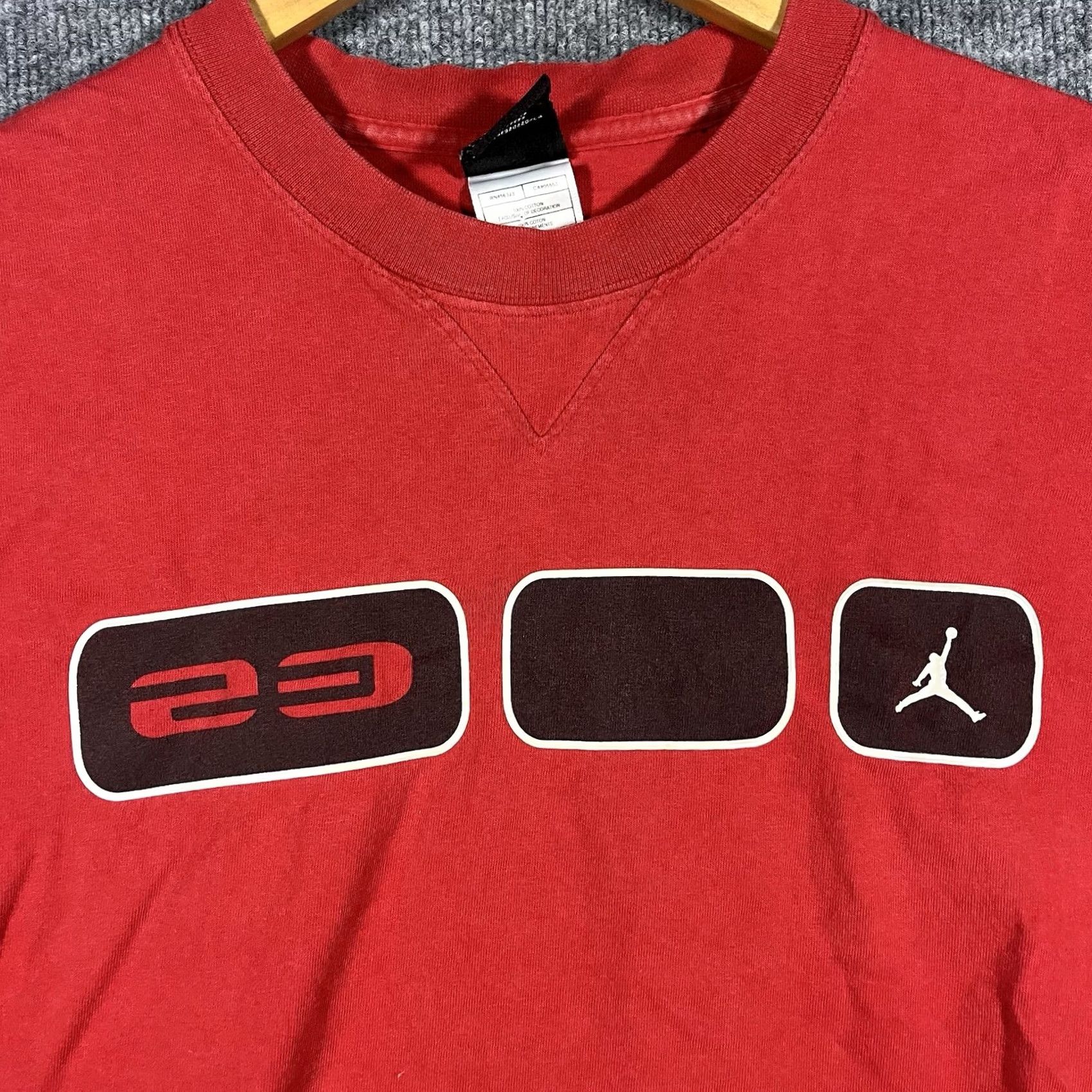 Jordan Brand VINTAGE Y2K Jumpman Air Jordan T-Shirt Men’s XL Red Nike Shirt 90s Hip Hop Size US XL / EU 56 / 4 - 2 Thumbnail
