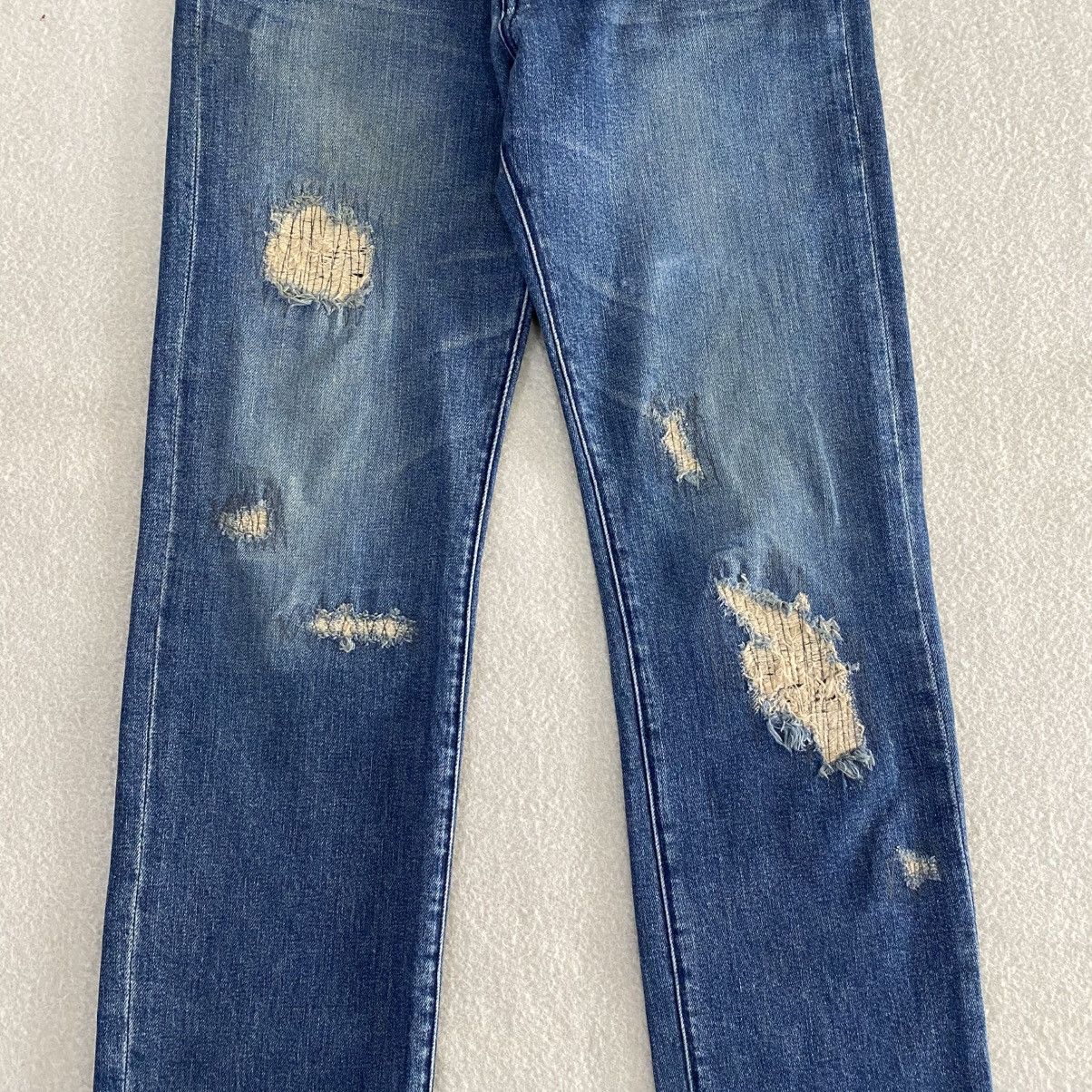 Hysteric Glamour × Japanese Brand FourThirty Distressed Patchwork Denim w30 Size US 30 / EU 46 - 3 Thumbnail