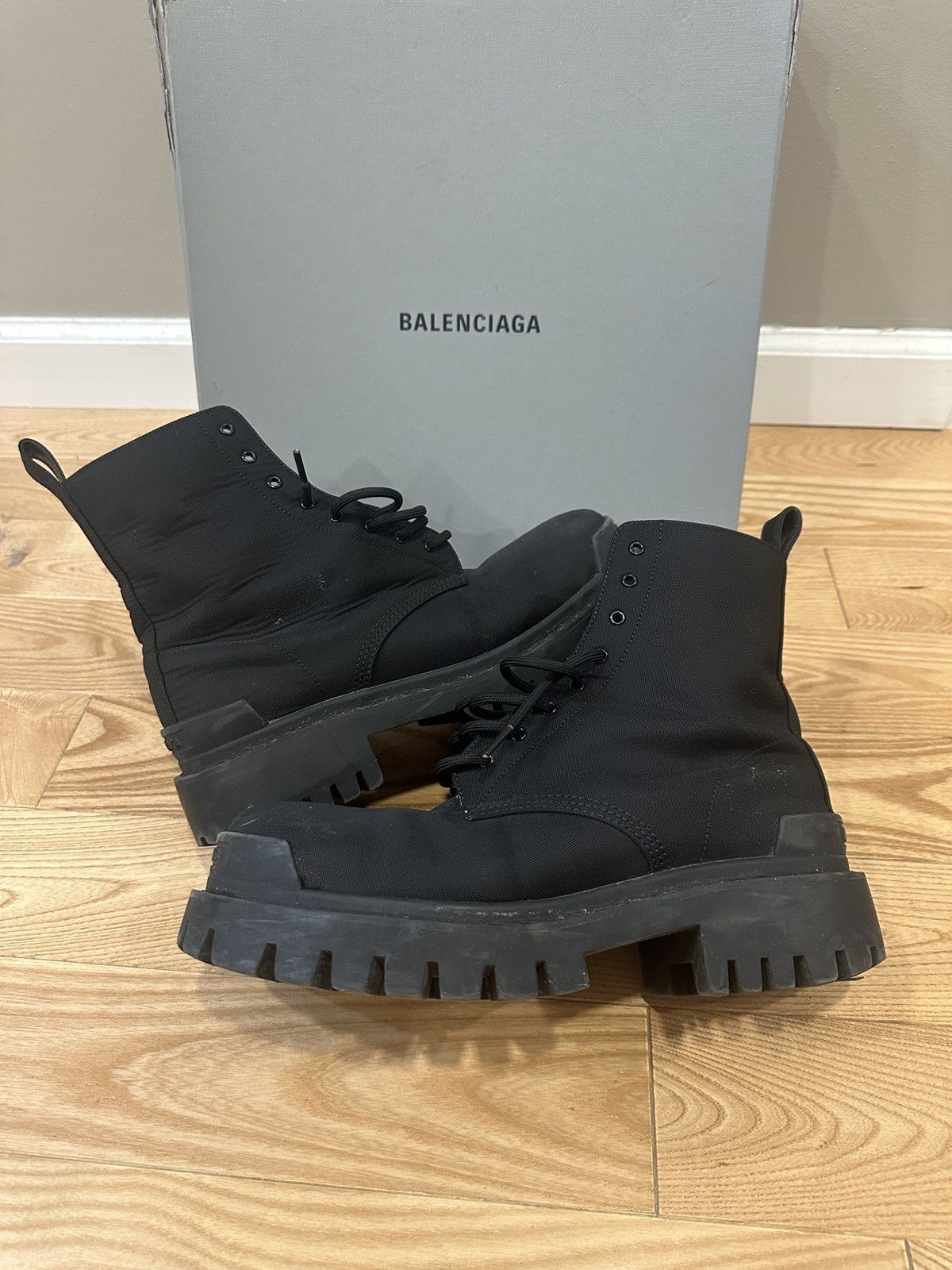 Balenciaga Balenciaga Black Nylon Strike Boot Size US 8 / EU 41 - 1 Thumbnail