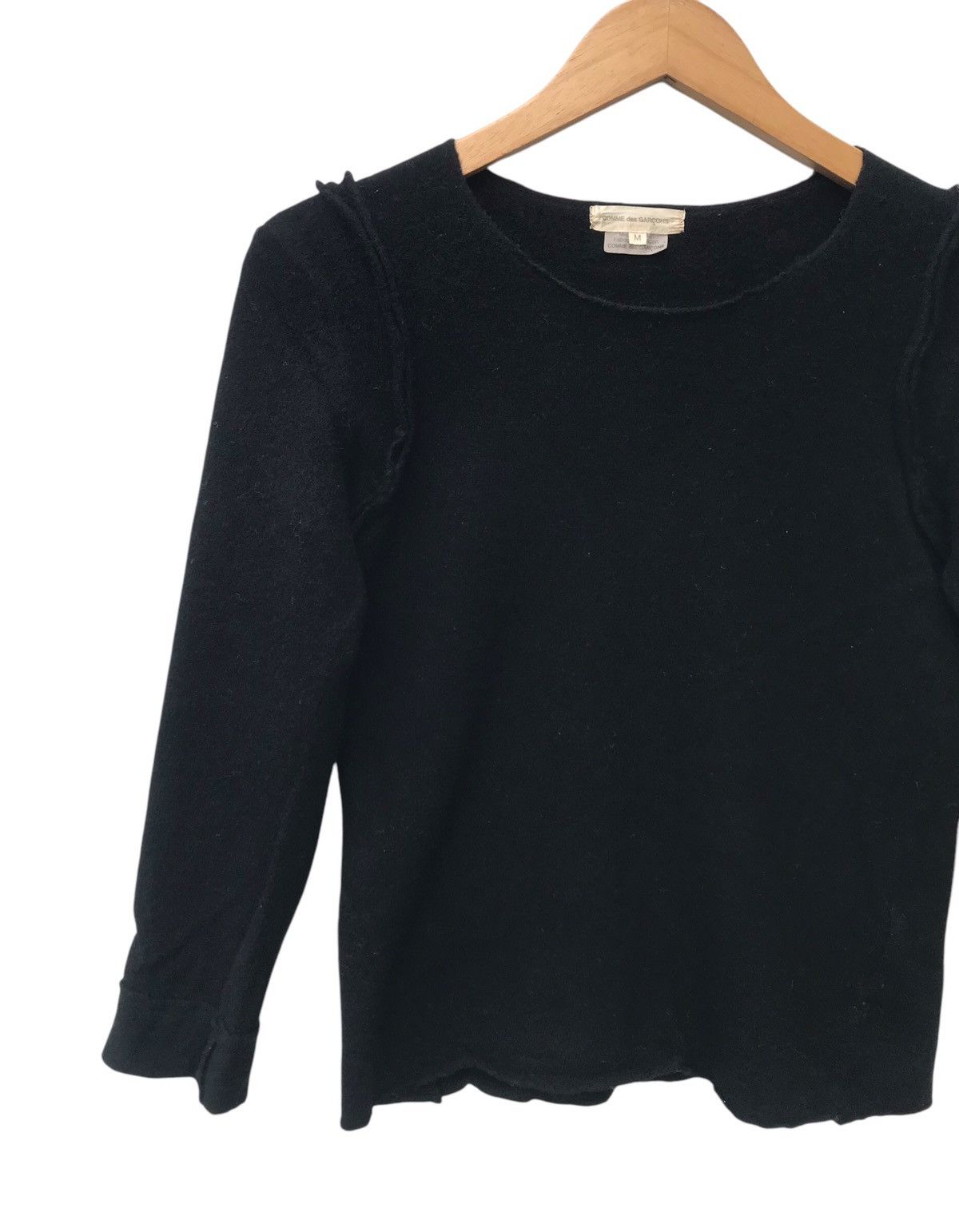 Comme des Garcons Comme des Garçons Women Mix Wool Cdg Longsleeve Shirt Size S / US 4 / IT 40 - 4 Thumbnail
