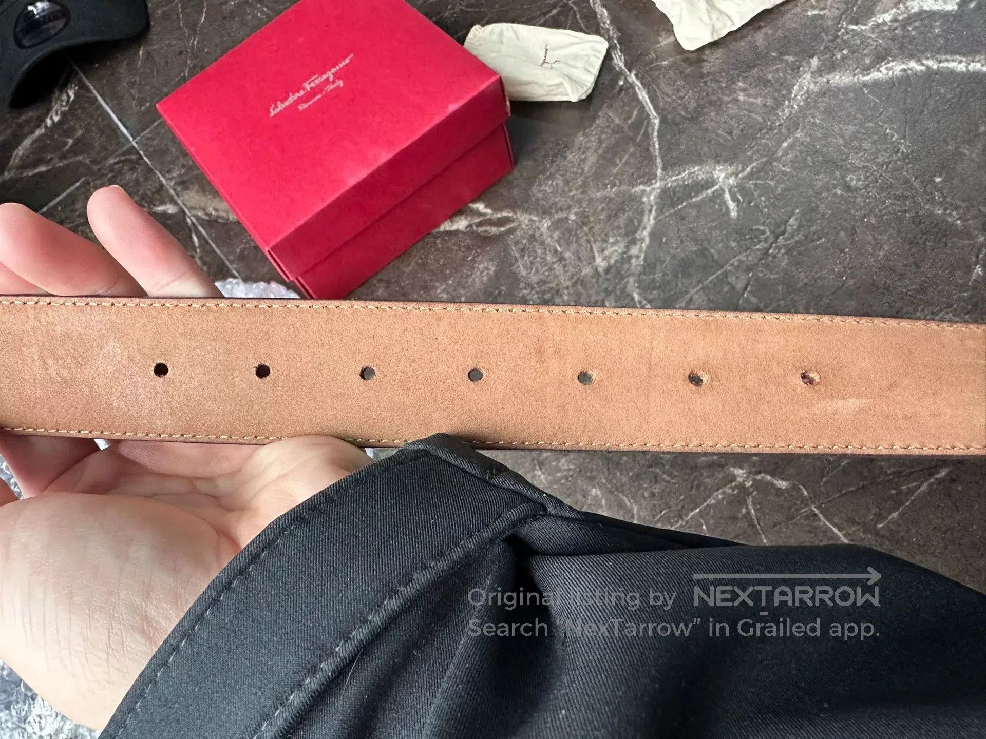 Salvatore Ferragamo Ferragamo Red Patent Leather Belt. Size ONE SIZE - 7 Thumbnail