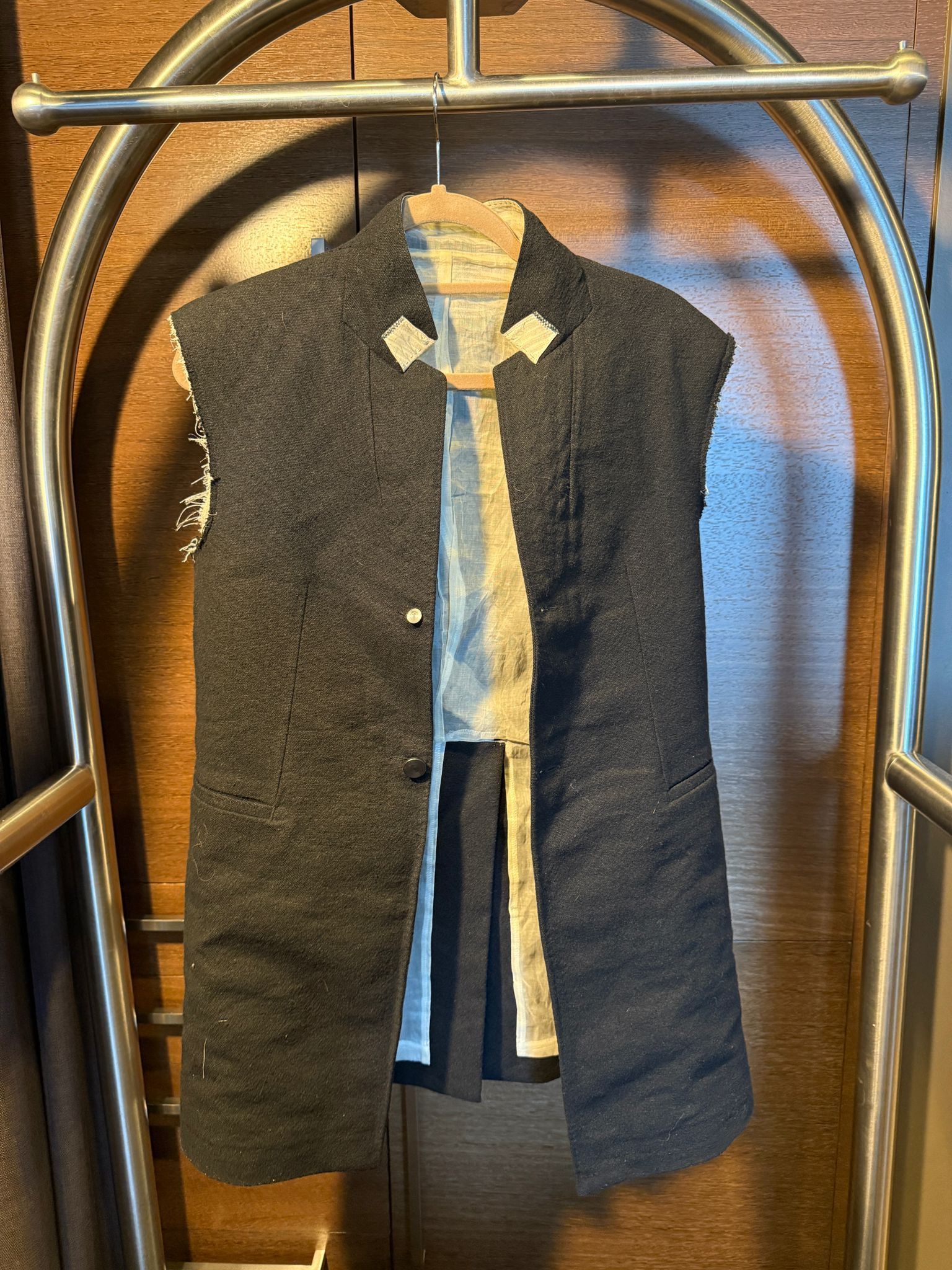 11 By Boris Bidjan Saberi Boris Bidjan Saberi 11 AW17 “Obsidian Black” Suit Vest Size L / US 10 / IT 46 - 1 Thumbnail