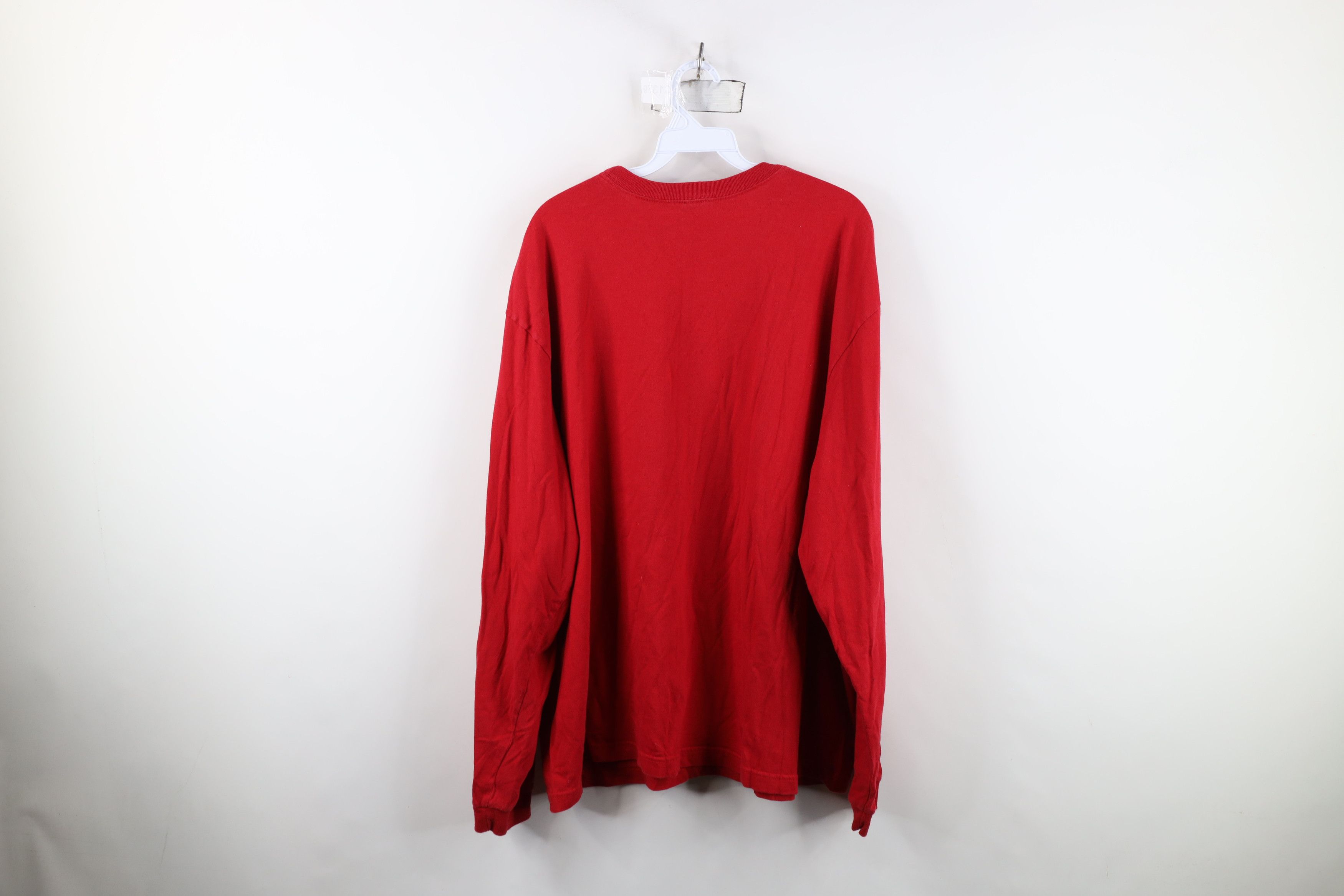 Gap Vintage Gap Spell Out Hockey Long Sleeve T-Shirt Red Cotton Size US L / EU 52-54 / 3 - 10 Thumbnail