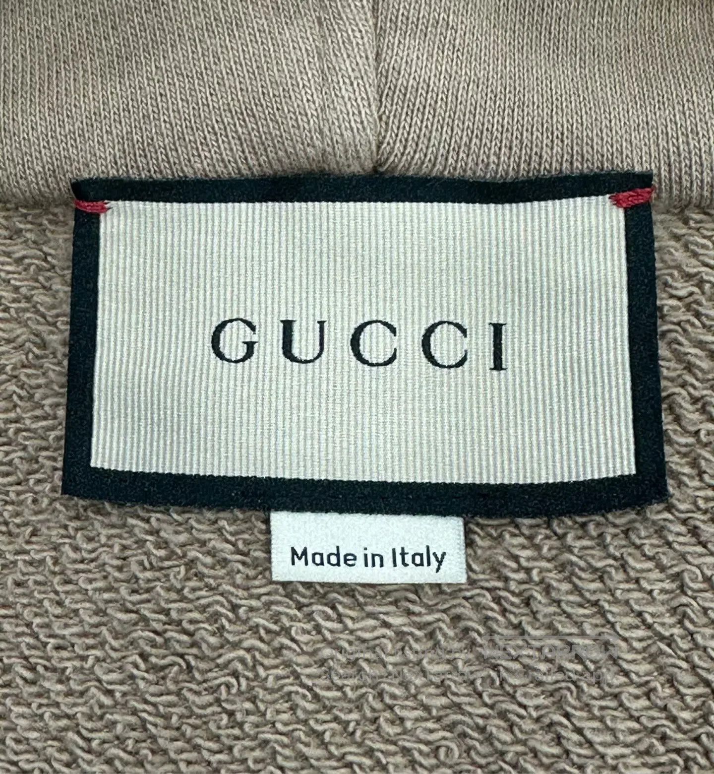Gucci Guicci Khaki Half-Zip Embroidered Logo Hoodie| Size US XXS / EU 40 - 3 Thumbnail