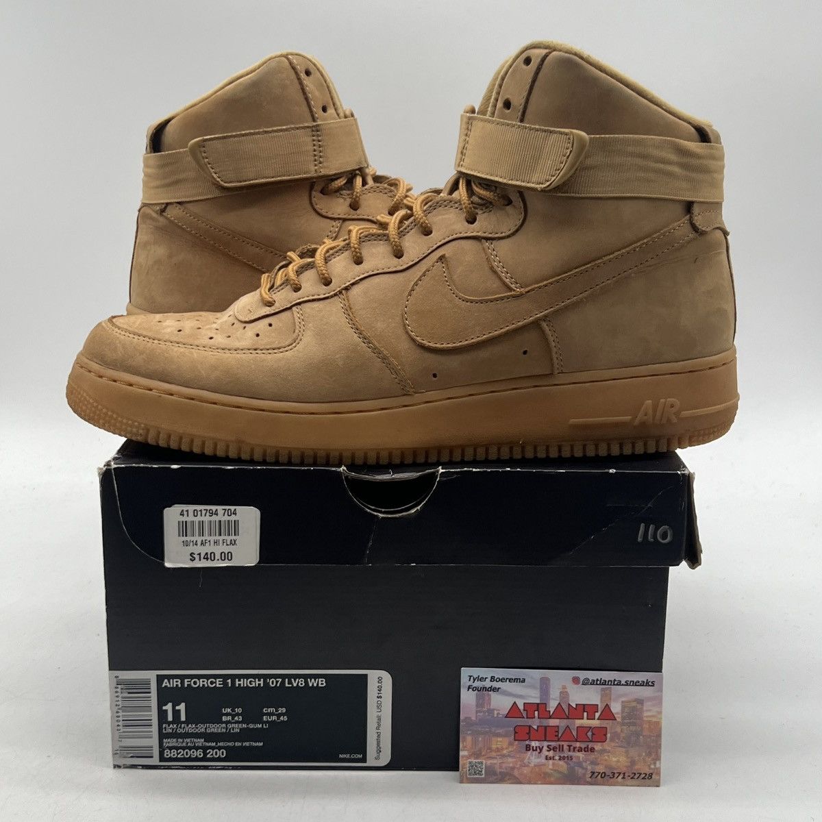 Nike Air Force 1 high 07 lv8 wb flax Size US 11 / EU 44 - 1 Thumbnail