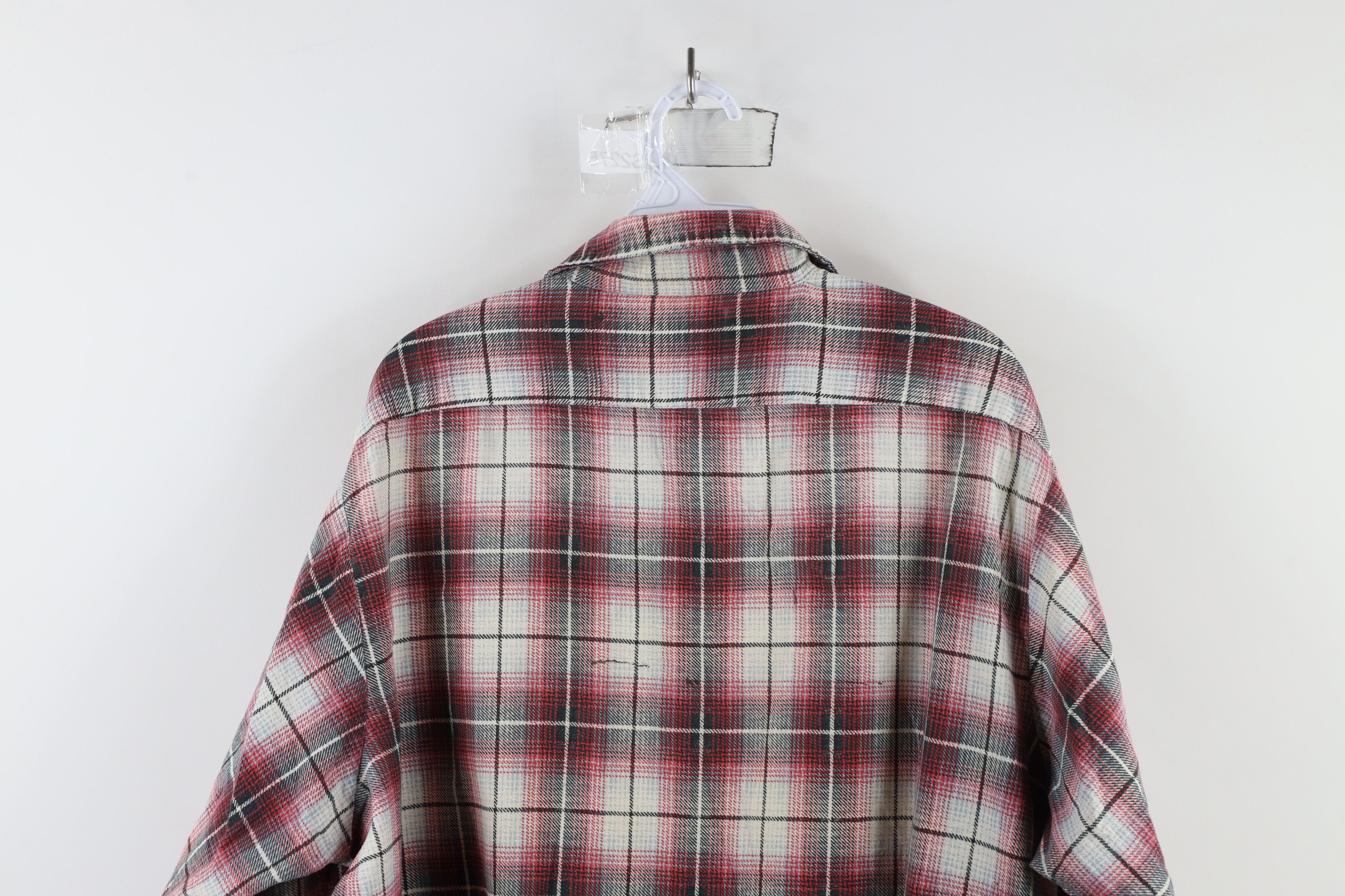 Vintage Vintage 90s Streetwear Collared Button Shirt Plaid USA Size US XXL / EU 58 / 5 - 13 Thumbnail