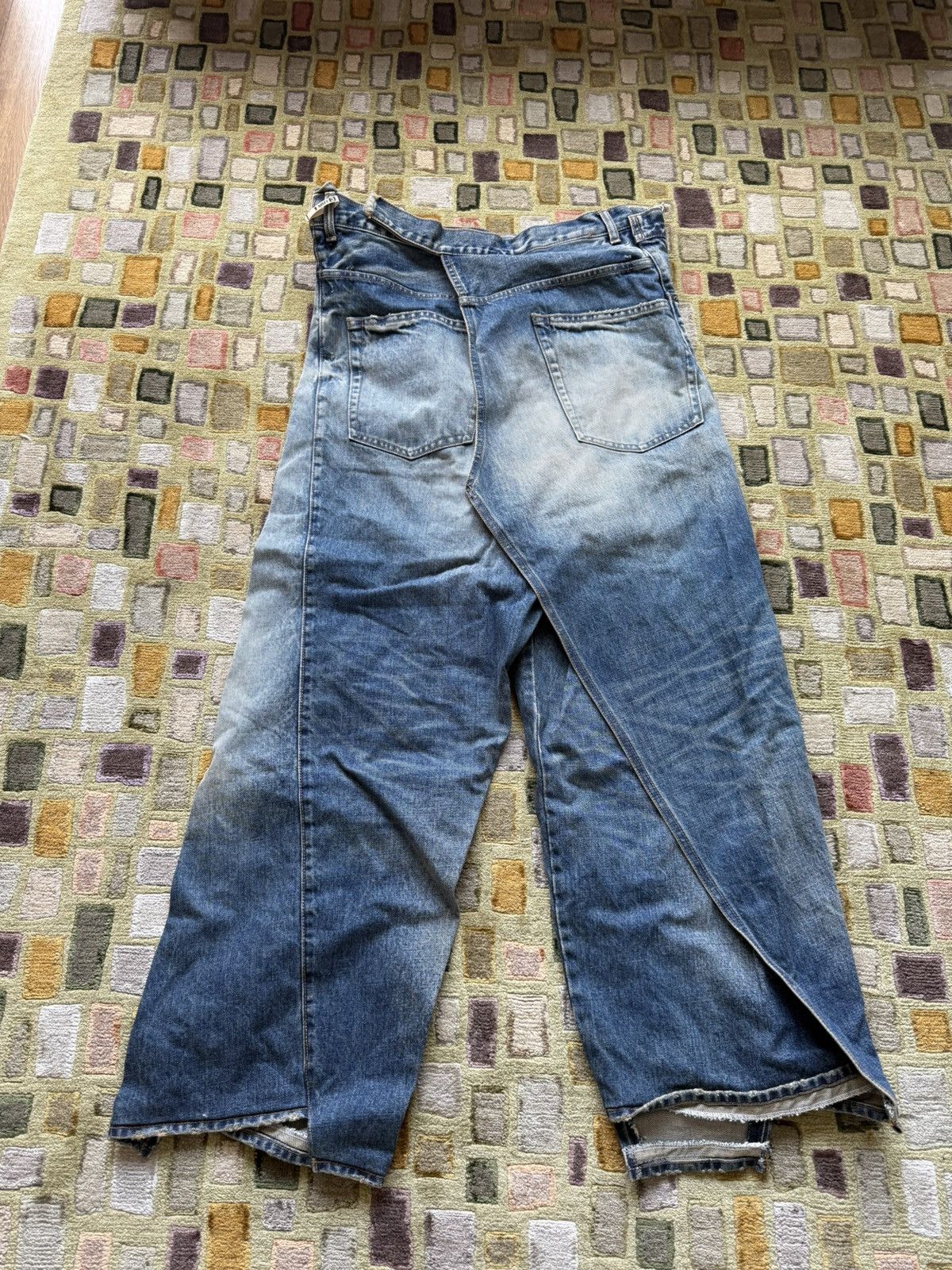 Maison MIHARA YASUHIRO Maison Mihara Yasuhiro Indigo Slide Denim Size US 31 - 2 Thumbnail