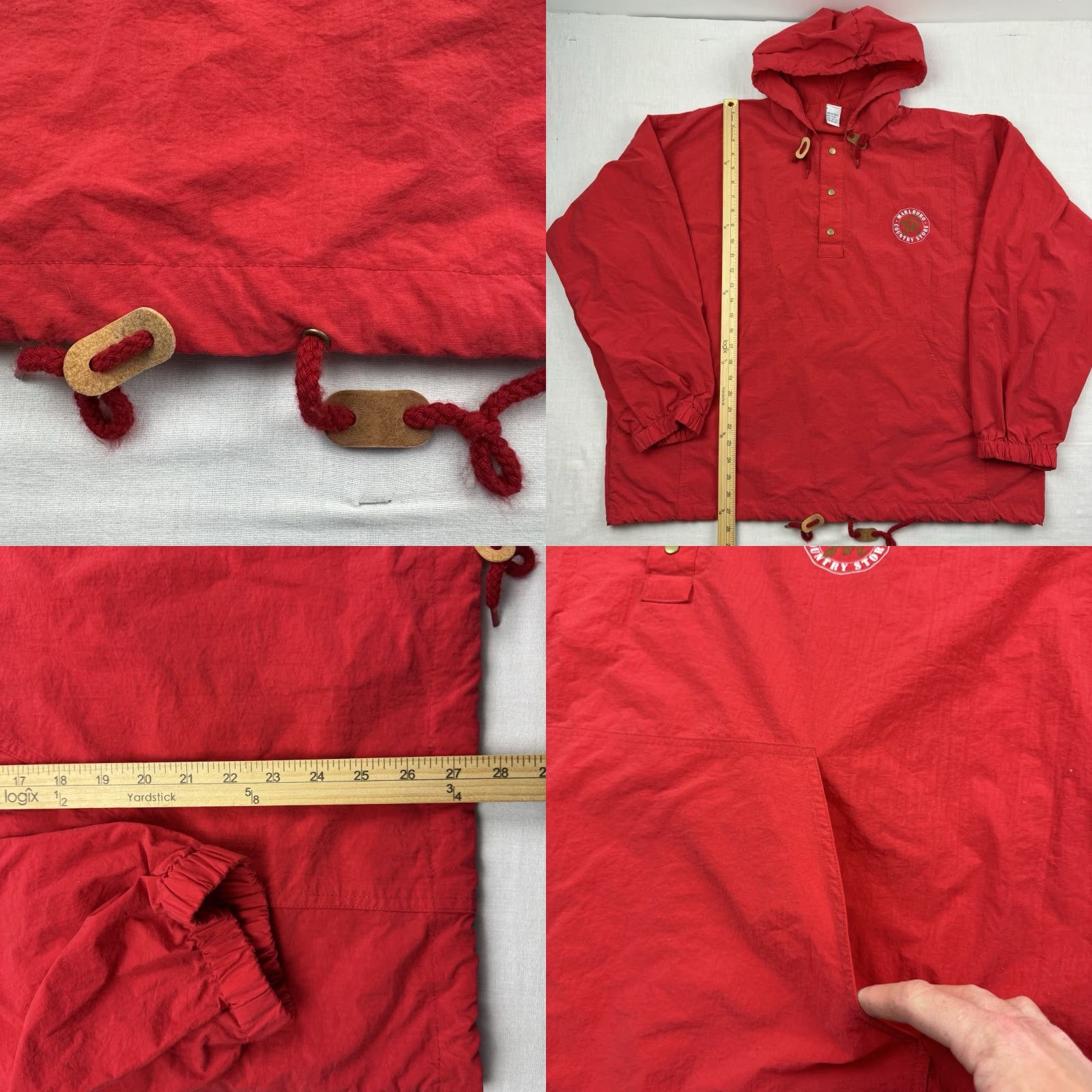 Marlboro VINTAGE Marlboro Jacket Adult XL Windbreaker 90s USA Red Mens XL Windbreaker 90s Promotional USA Red Marlboro Jacket Size US XL / EU 56 / 4 - 8 Thumbnail