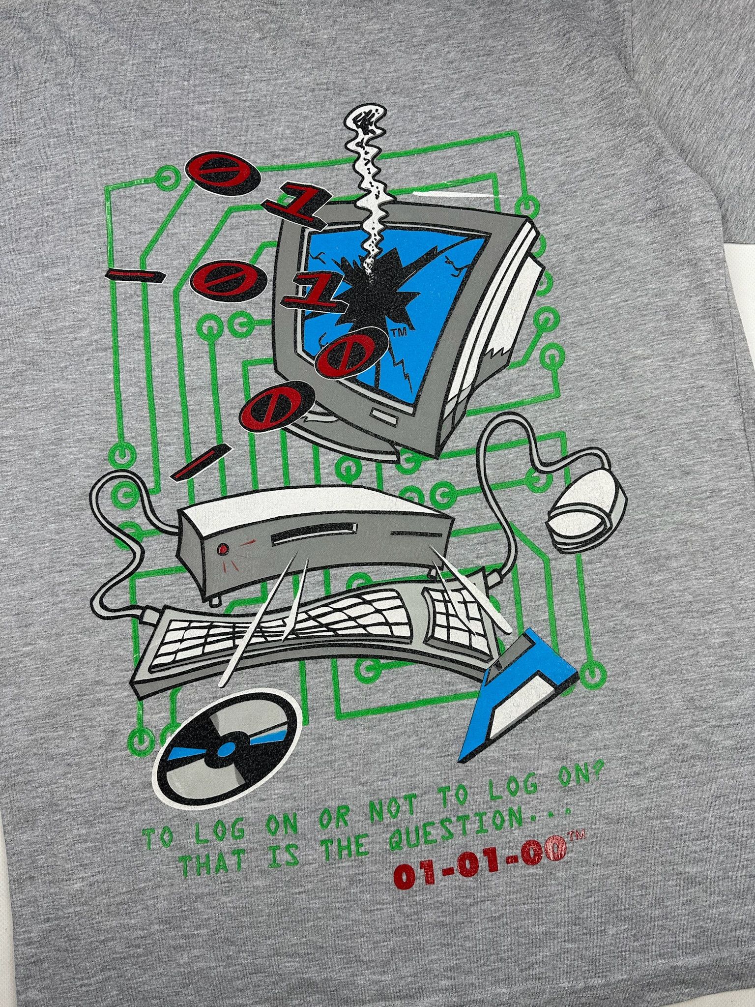 Apple Vintage Computer tShirt the mark of the millennium Microsoft Size US L / EU 52-54 / 3 - 5 Thumbnail