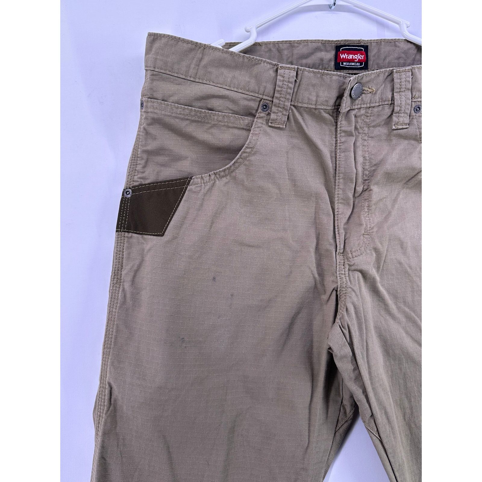 Wrangler Wrangler Workwear Men Beige Riggs Straight Pants Size 34x30 Size US 34 / EU 50 - 5 Thumbnail