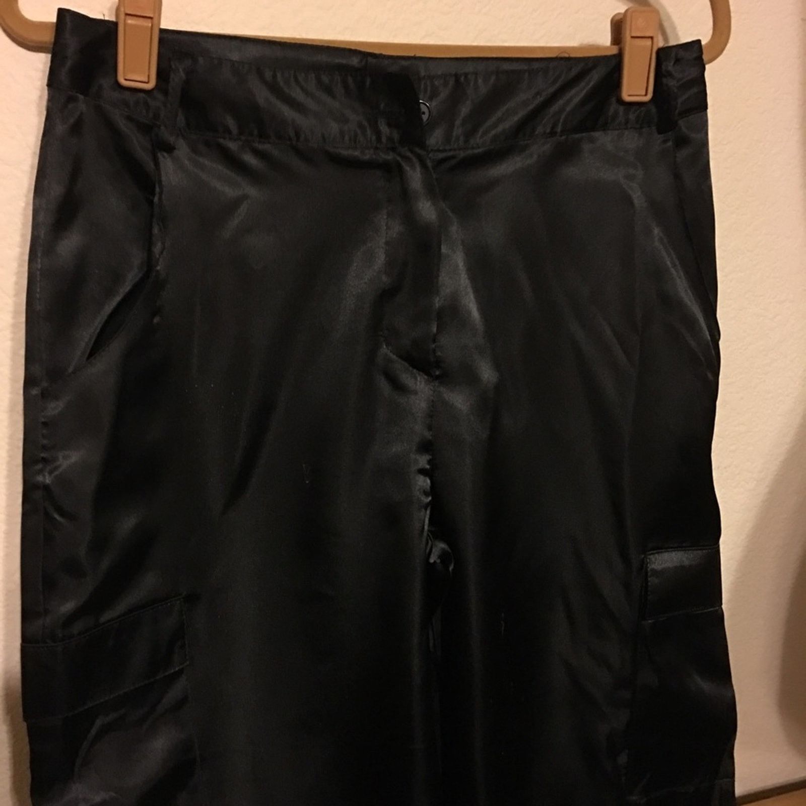 Other Madison & Co black satin pants 12 Size 34" / US 12 / IT 48 - 2 Thumbnail