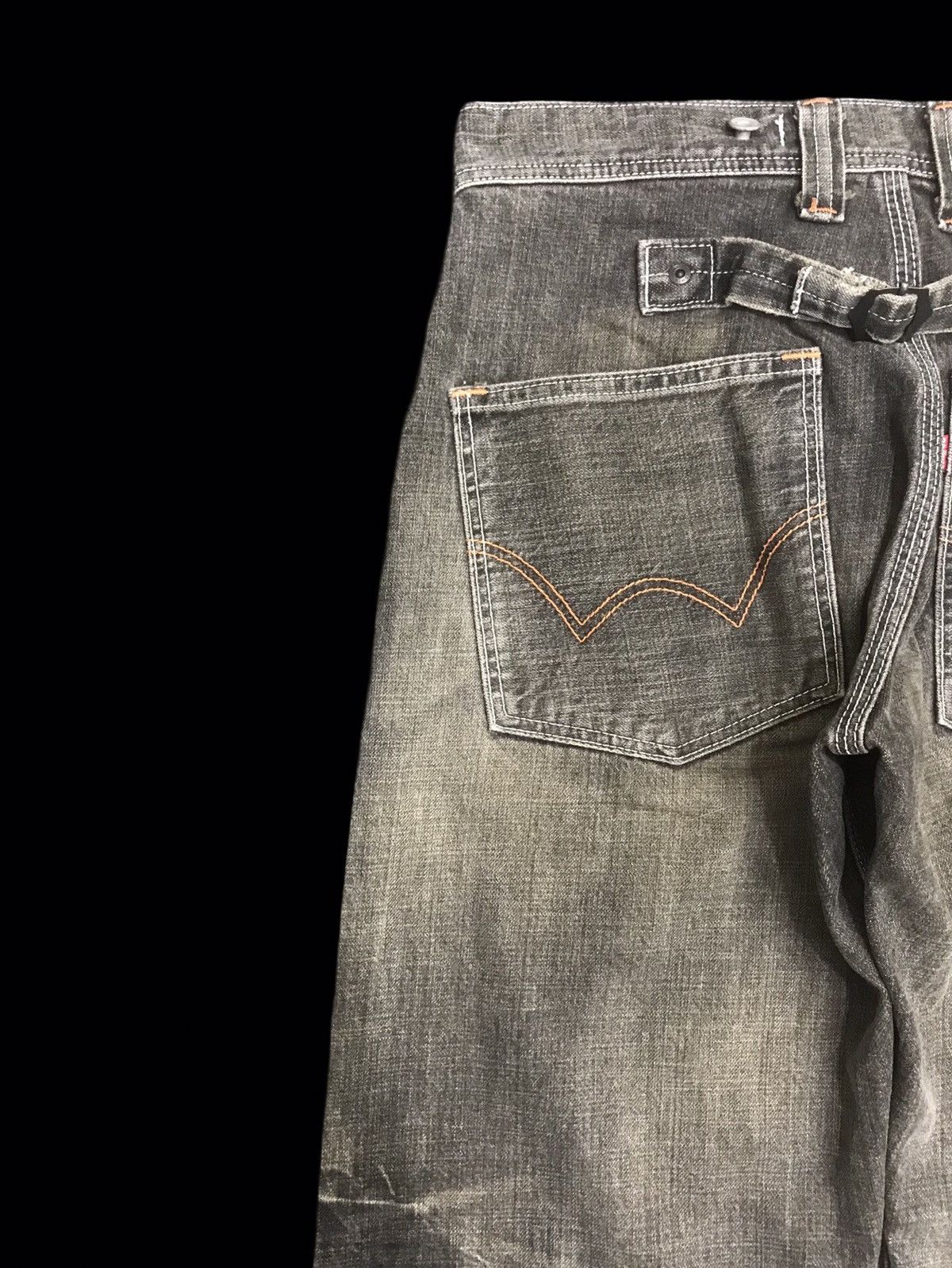 Edwin 💥ARCHIVAL💥RARE EDWIN JAPAN MUDWASH SUSPENDER DENIM F316 Size US 30 / EU 46 - 12 Thumbnail