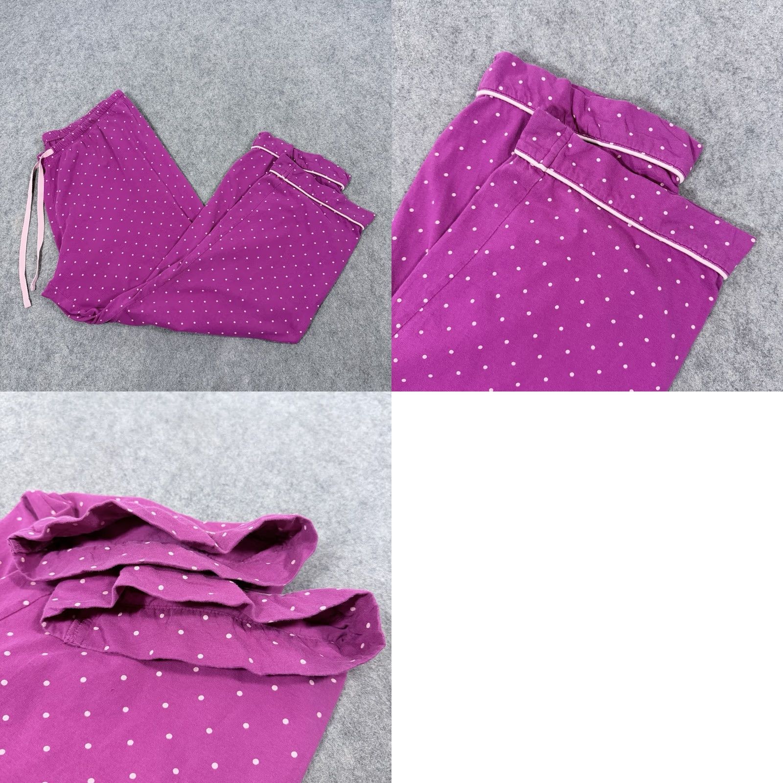 Vintage Pajamagram Polka Dots Capri Pajama Pant Women's XL Pink Capris Womens XL Pajama Pants Polka Dots PajamaGram Size 40" / US 18 - 11 Thumbnail