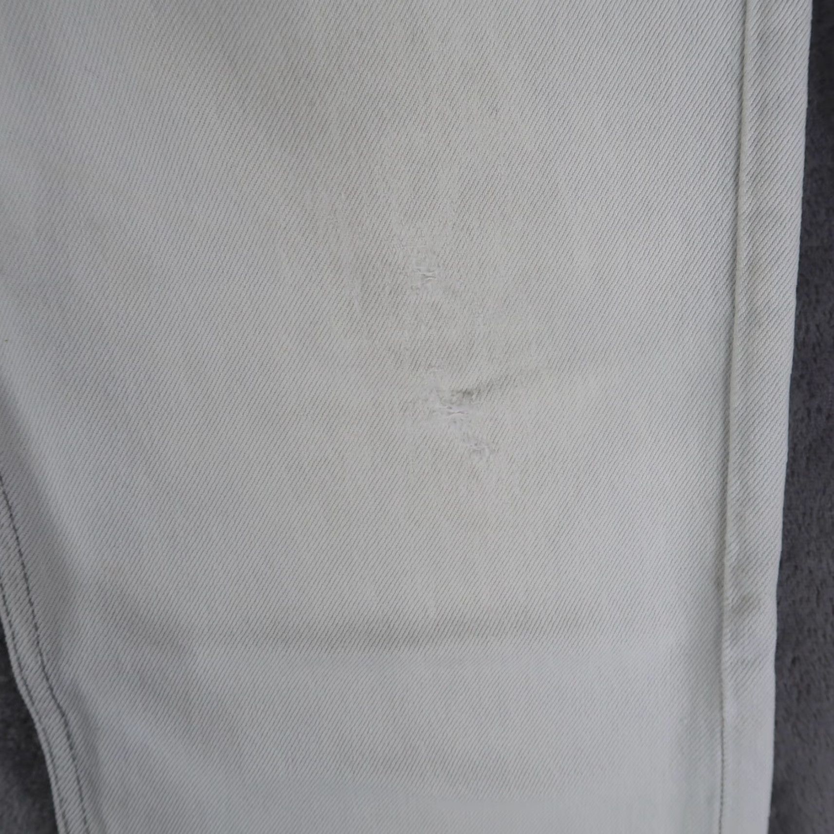 Vintage Levi's 501 Jeans 34x30 Regular Fit Straight Denim Light Gray Men 90s USA