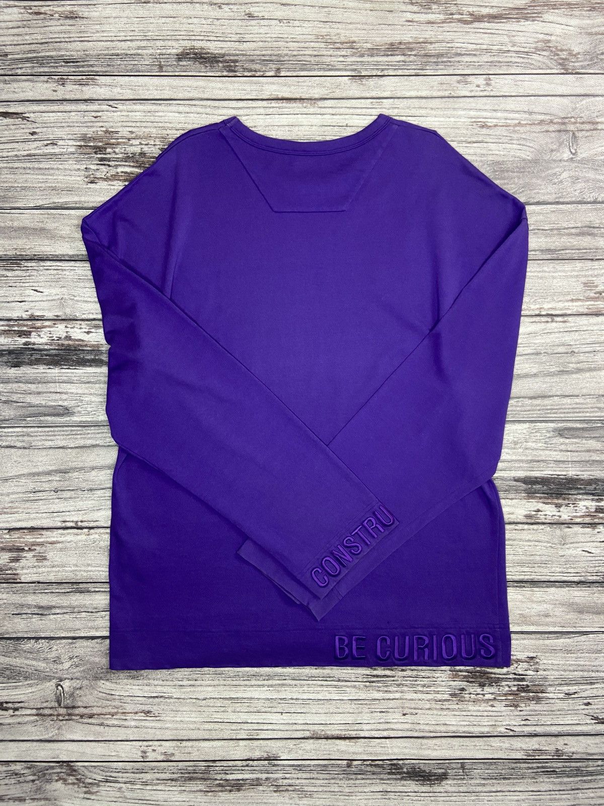 Hyein Seo × JJJJound × Juun.J SS18 Juun.J "Not Judgemental" Purple Embroidered Longsleeve Size US S / EU 44-46 / 1 - 5 Thumbnail