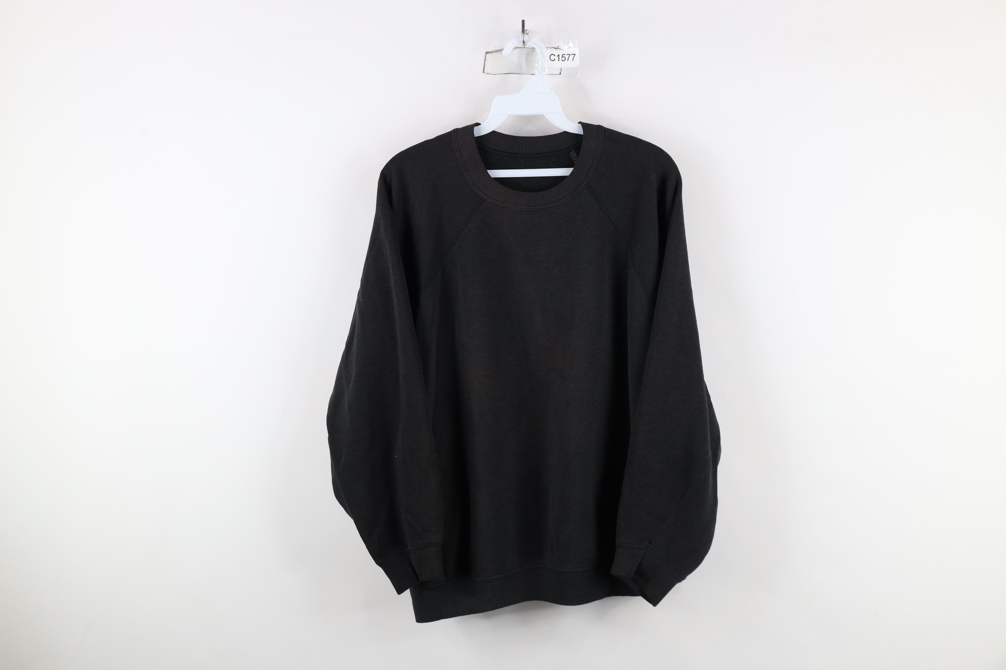 Vintage Vintage 80s 90s Streetwear Boxy Fit Sweatshirt Black USA Size XXL / US 16-18 / IT 52-54 - 1 Thumbnail