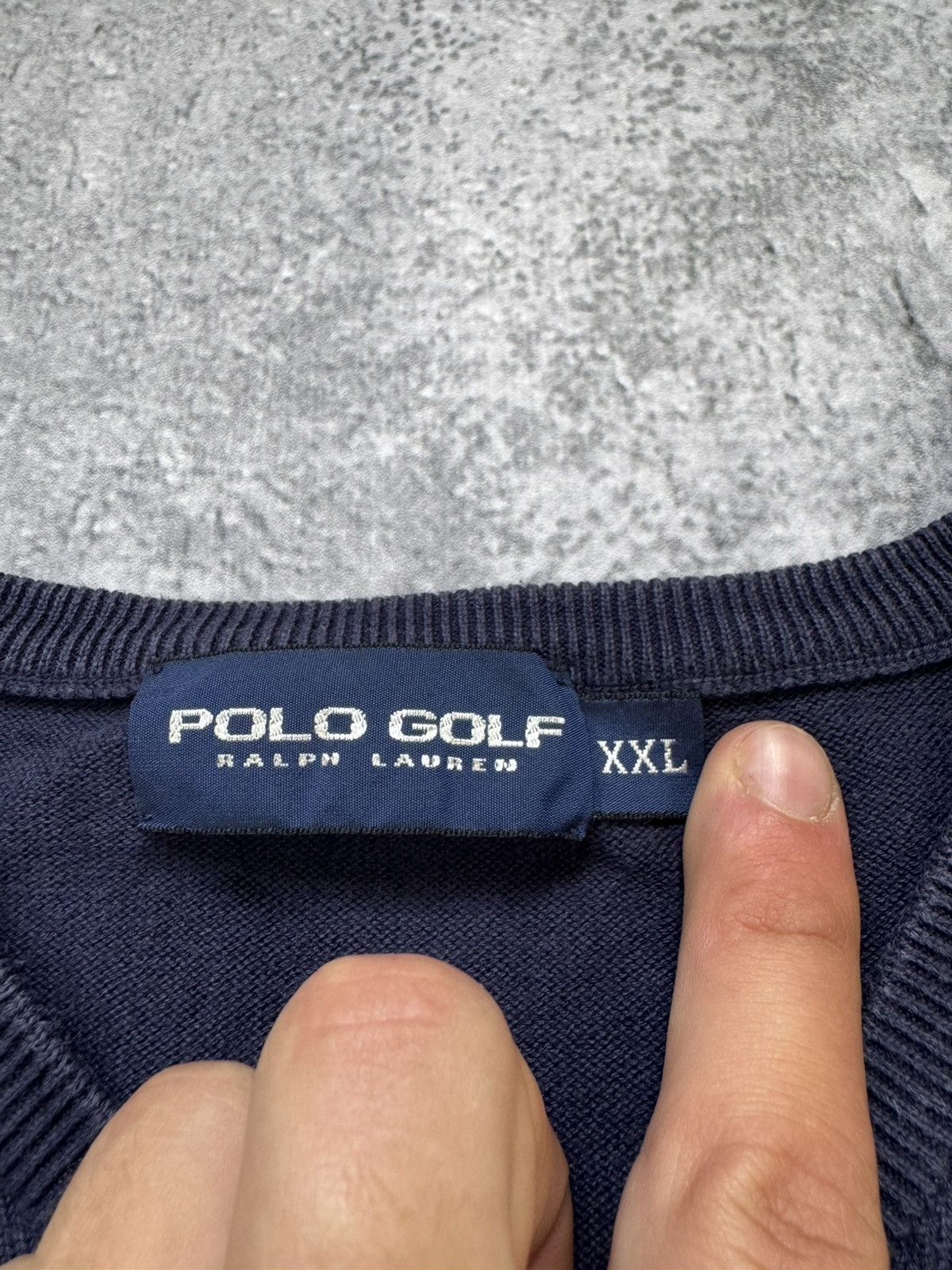 Polo Ralph Lauren × Vintage Vintage Polo Golf Sweater Vest Ralph Lauren Cotton 90s 2X Size US XXL / EU 58 / 5 - 5 Thumbnail