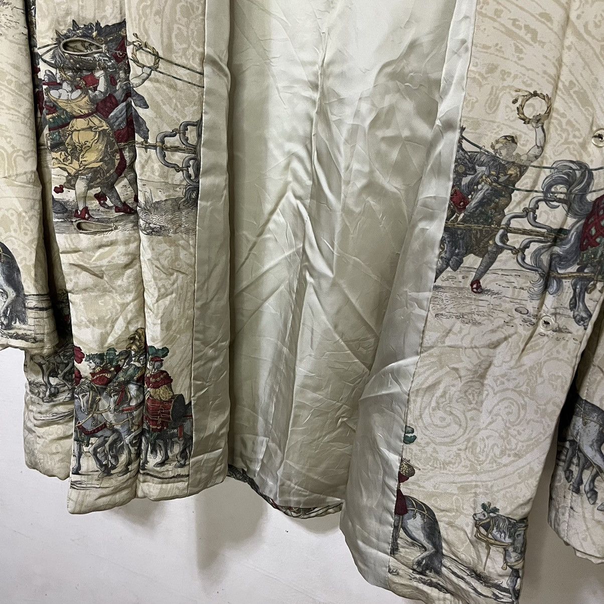 Burberry Vintage Burberrys Classic Horseman Design Silk Jacket Size US L / EU 52-54 / 3 - 12 Thumbnail