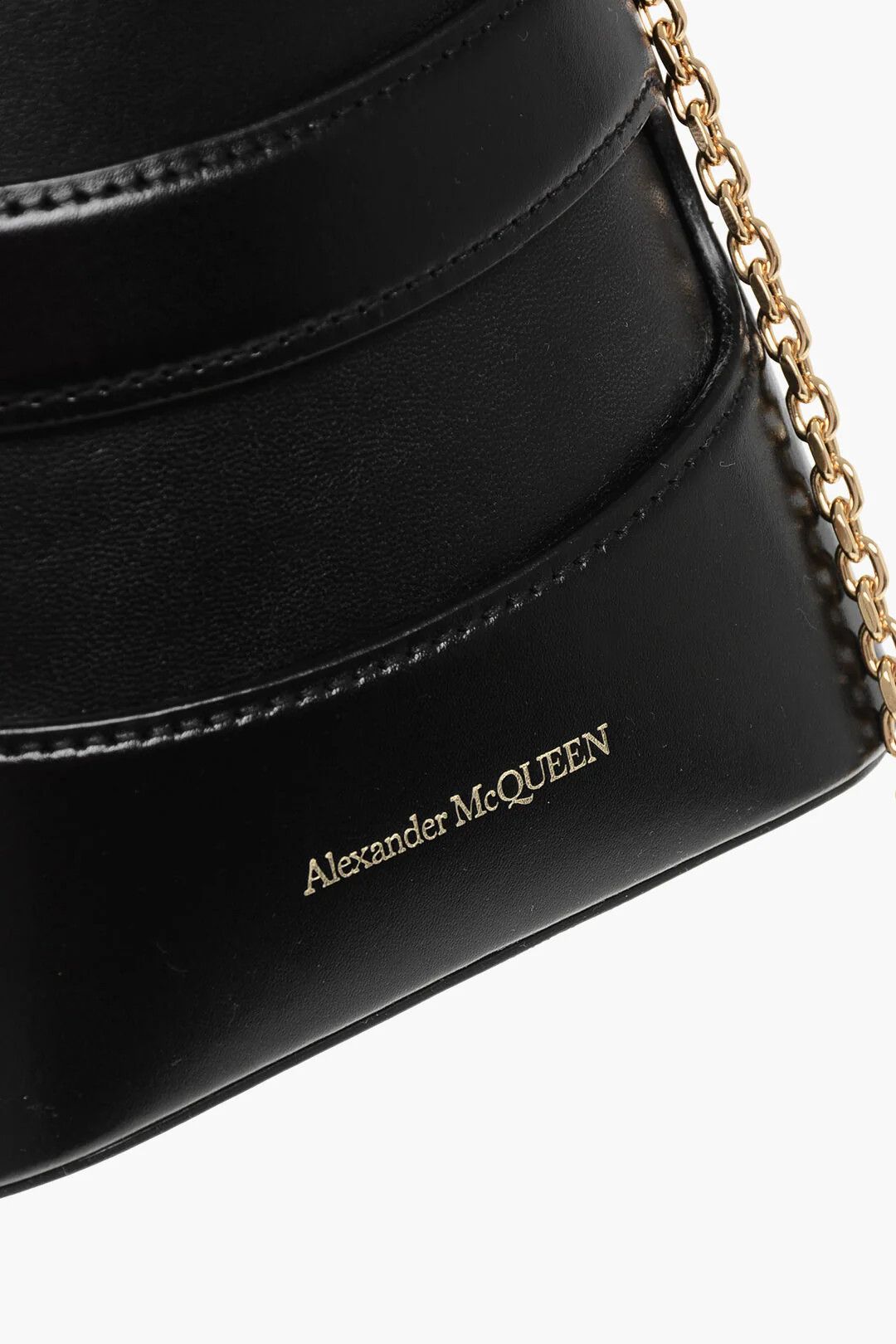 Alexander McQueen og1mm0426 Size: OS / Leather Mini Bucket Bag in Black Size ONE SIZE - 4 Thumbnail