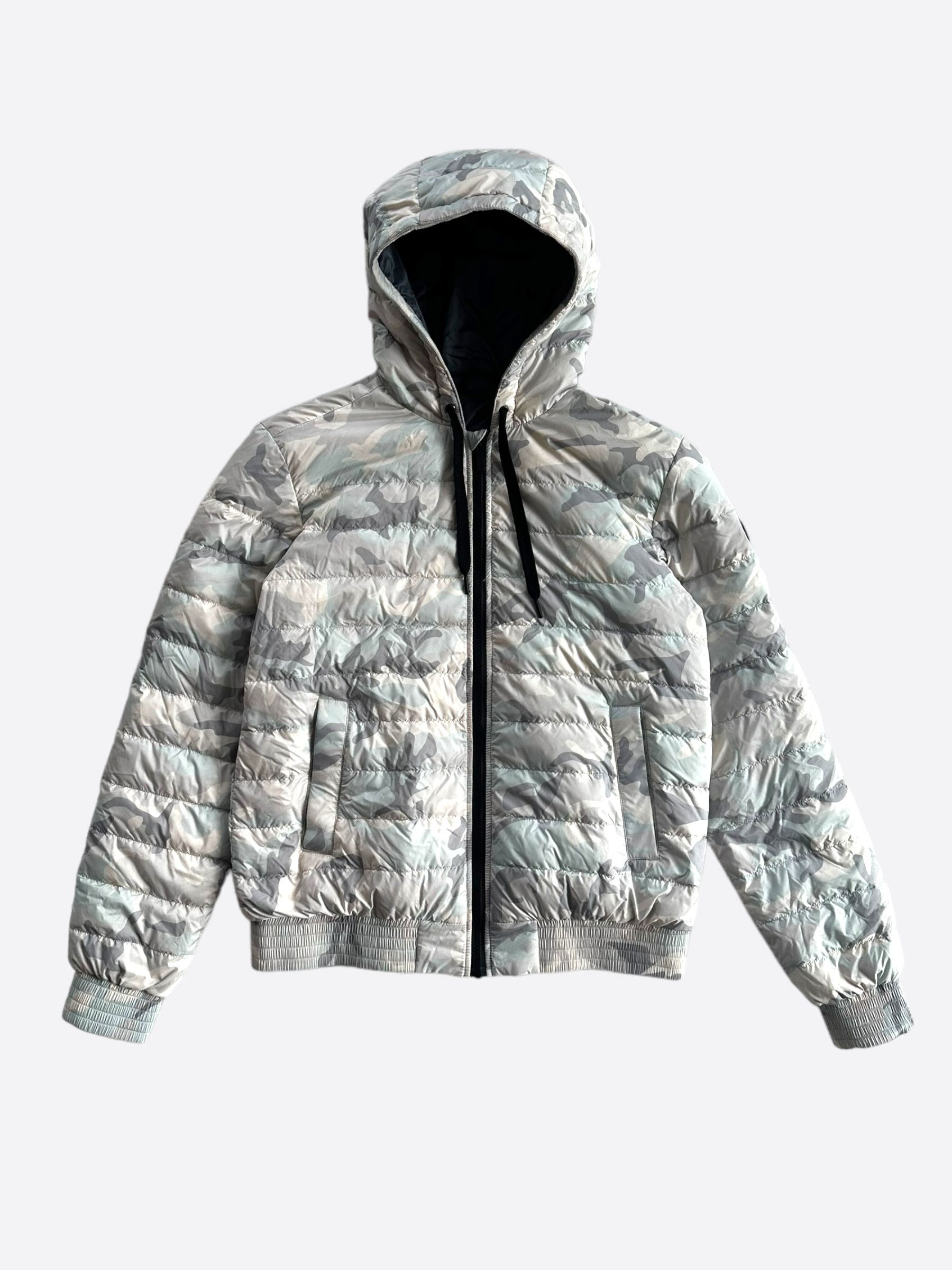 Puffer Jacket Camo Reflective Jacket Reflective Camo Hooded Puffer
