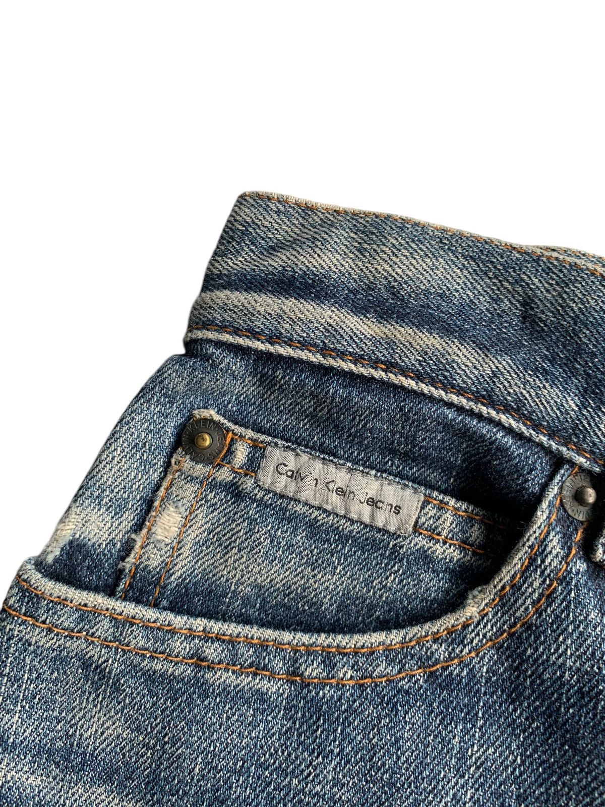 Japanese Brand × Kapital × Vintage Flare Calvin Klein Jeans Punk Style Faded Distressed Denim Size US 29 - 12 Thumbnail