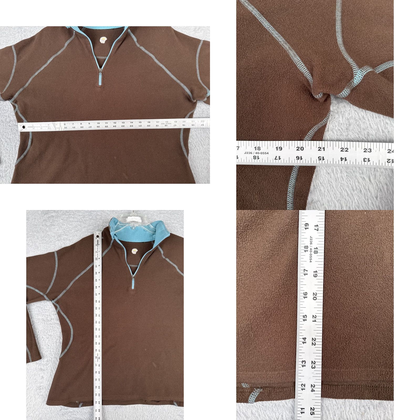 Mountain Hardwear Mountain Hardwear Sweater Women XL Brown Pullover 1/4 Zip Fleece Knit Shirt? Size XL / US 12-14 / IT 48-50 - 8 Thumbnail