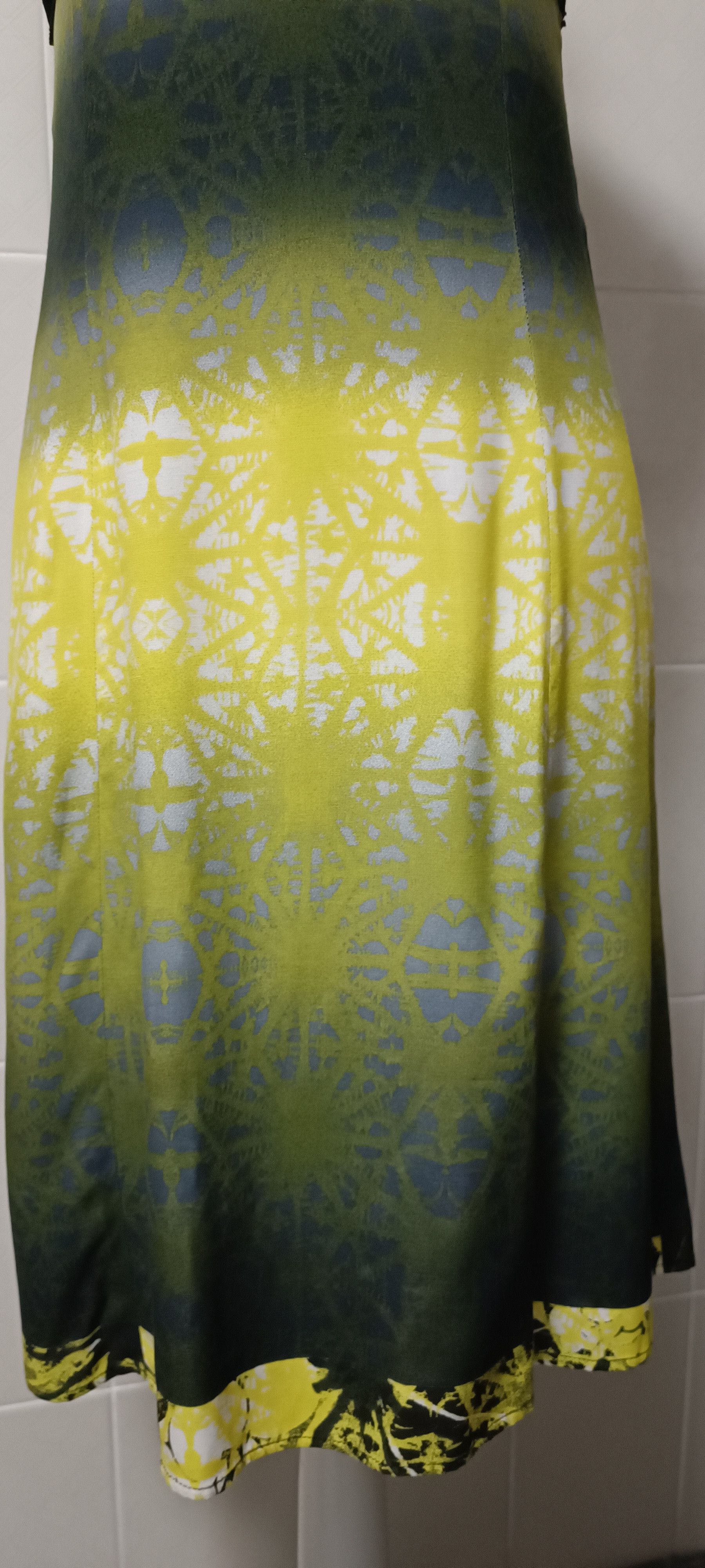 Jean Paul Gaultier SS2000 - Psychedelic print midi dress Size S / US 4 / IT 40 - 5 Thumbnail