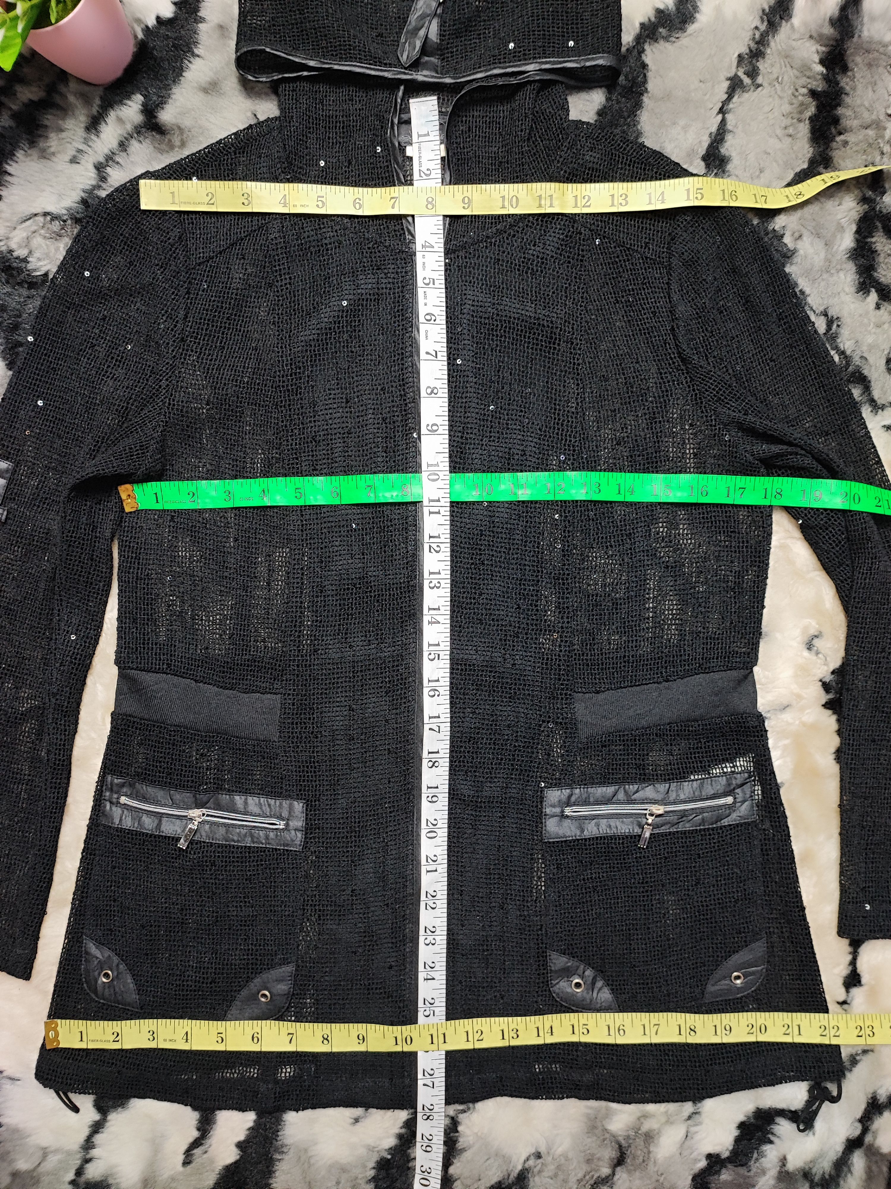 Japanese Brand UEL Mesh Net Zip Hoodie Size US S / EU 44-46 / 1 - 6 Thumbnail