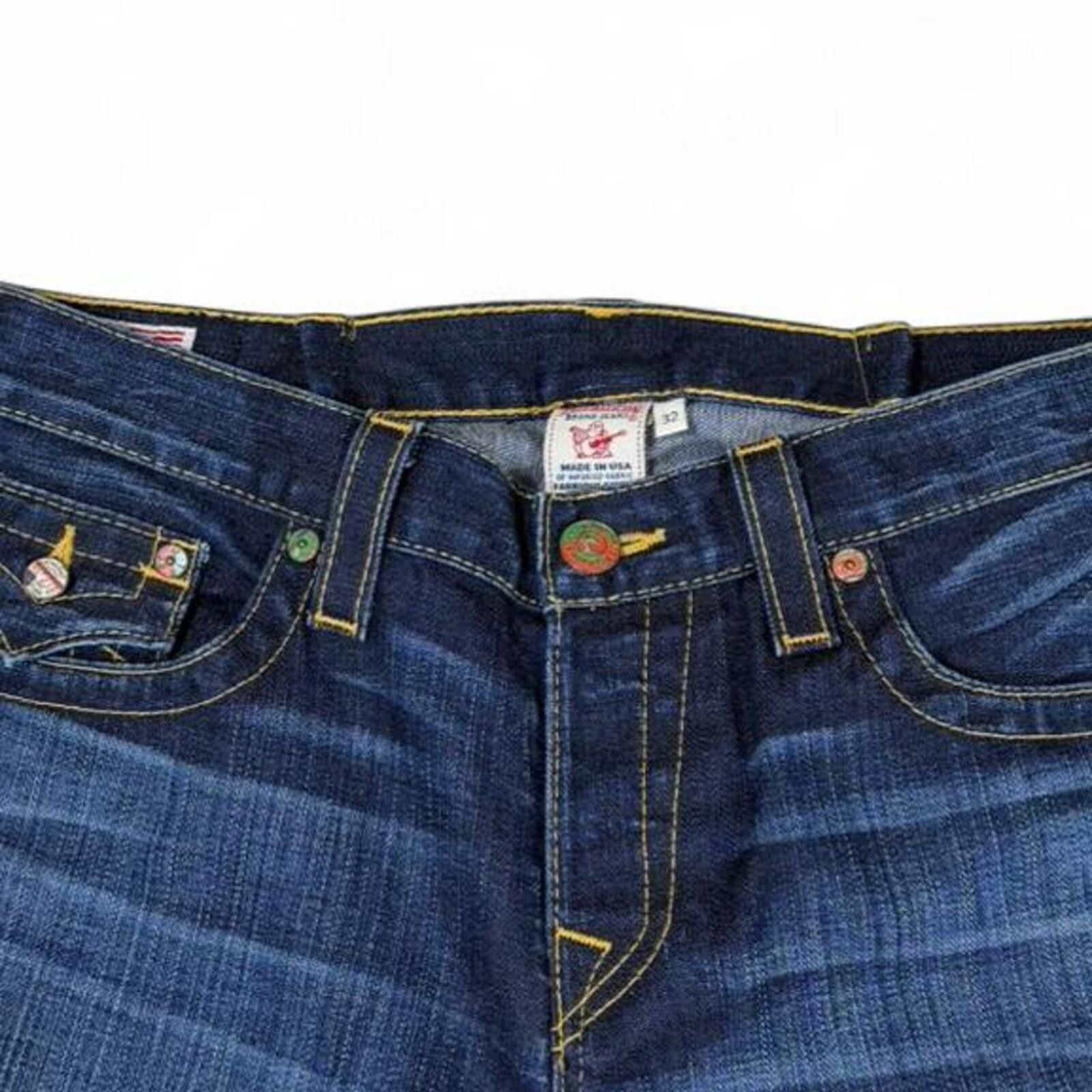 True Religion Rare skull back tag True religion denim jeans Size US 33 - 5 Thumbnail