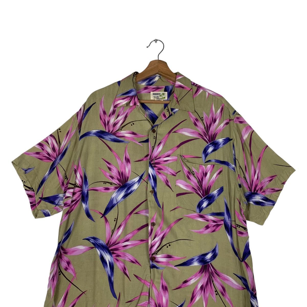 Other DODGEST Real Aloha Graphics 100 Rayon Button Shirt #1418-C64 Size US M / EU 48-50 / 2 - 2 Thumbnail