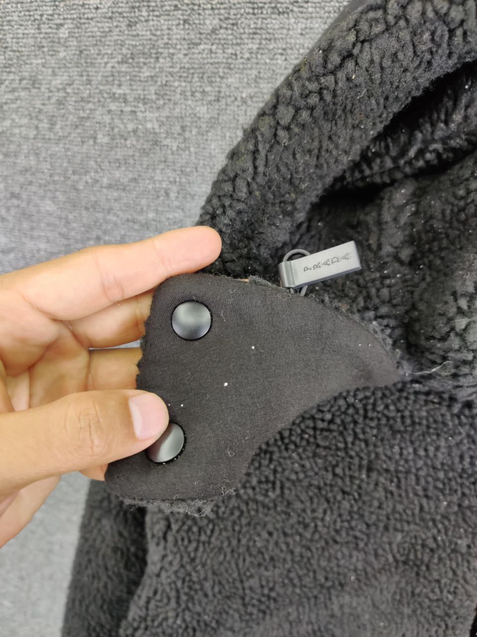 Prada Prada Recycled Technical Fleece Sherpa Hoodie Jacket Size US L / EU 52-54 / 3 - 9 Thumbnail