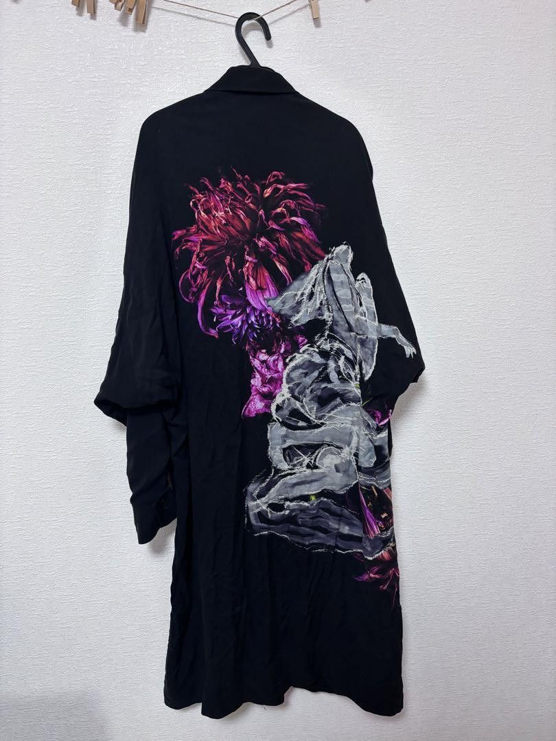 Yohji Yamamoto POUR HOMME Asakura Yuka Fower pattern coat HH-Y04-219 Size US L / EU 52-54 / 3 - 1 Thumbnail