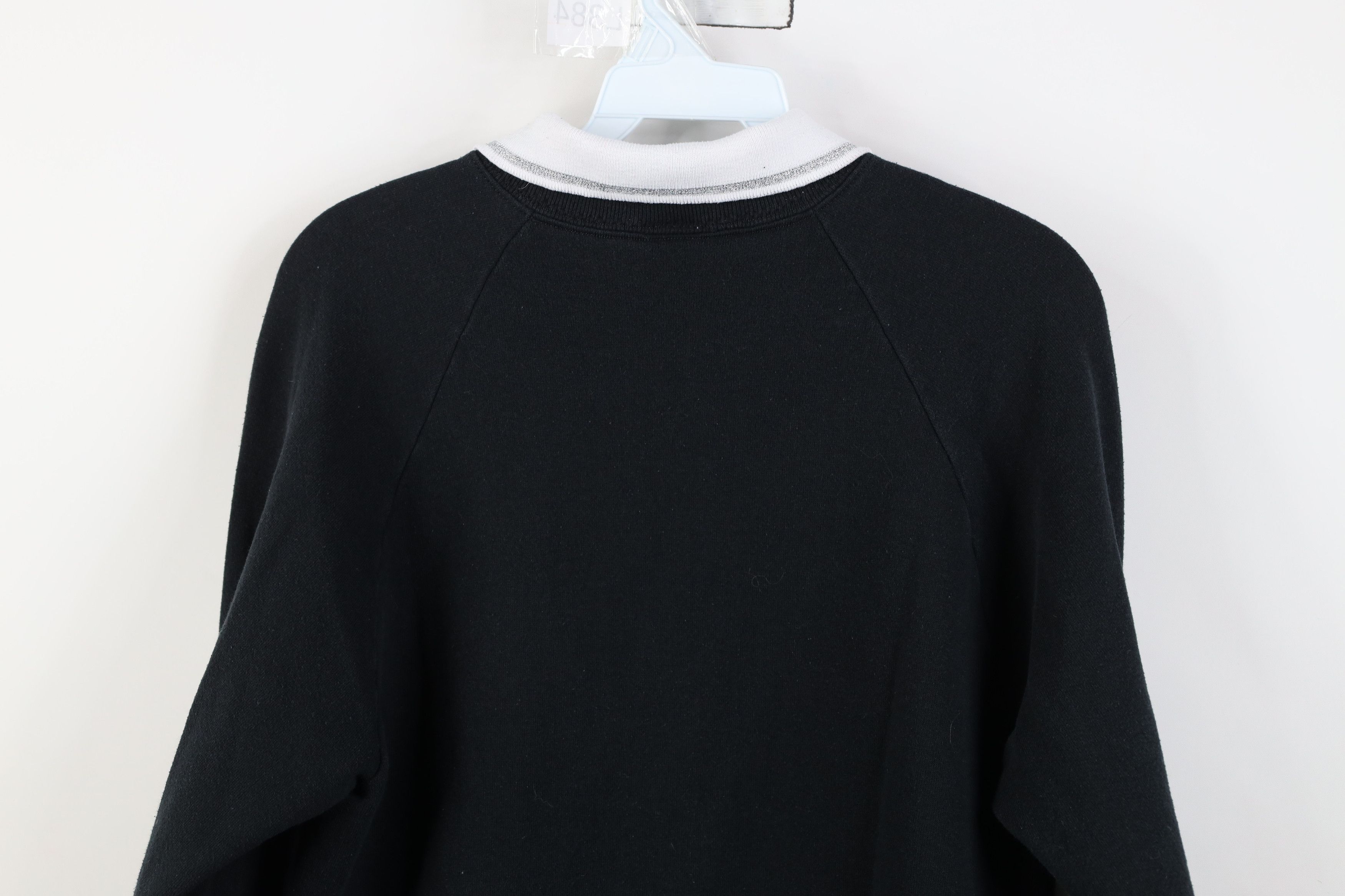 Vintage Vintage 90s Streetwear Puff Paint Collared Sweatshirt USA Size M / US 6-8 / IT 42-44 - 11 Thumbnail