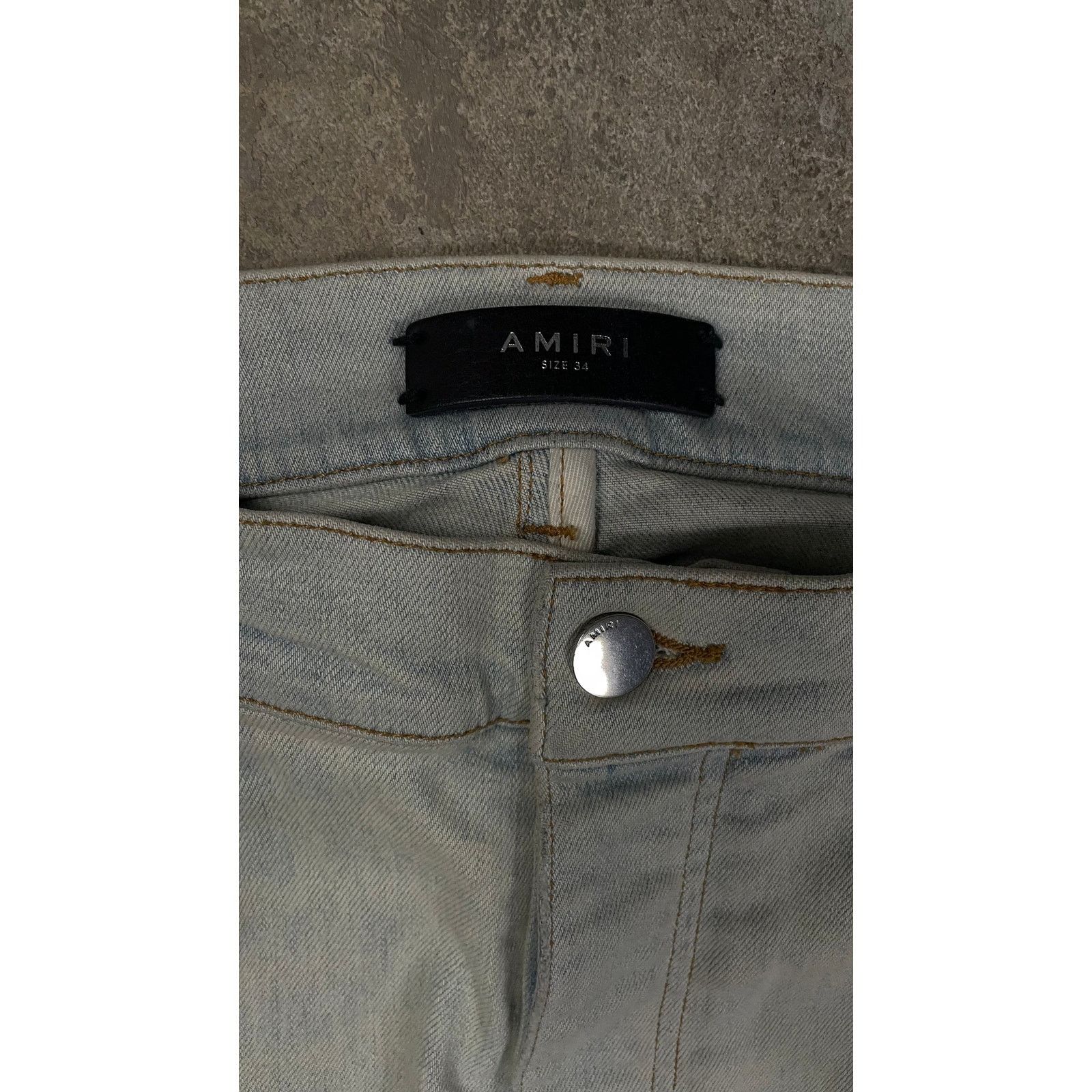 Amiri Amiri Jeans Star Bleached Used 34 Size US 34 / EU 50 - 2 Thumbnail
