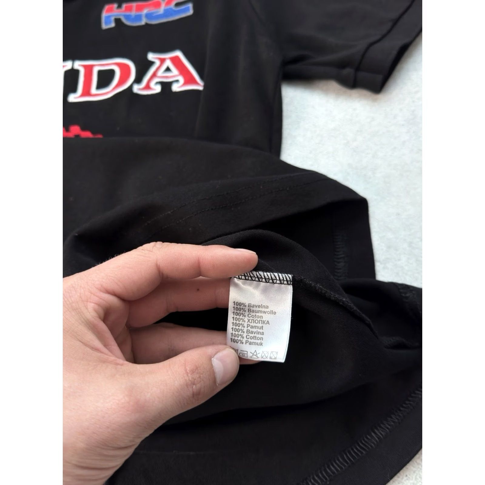 Honda VINTAGE Honda Racing Polo T-Shirt Short Sleeve Mens Size L Black Cotton Polo Shirt Racing Nascar 90s Honda Vintage Polos Polos Black Mens L Size US L / EU 52-54 / 3 - 8 Thumbnail