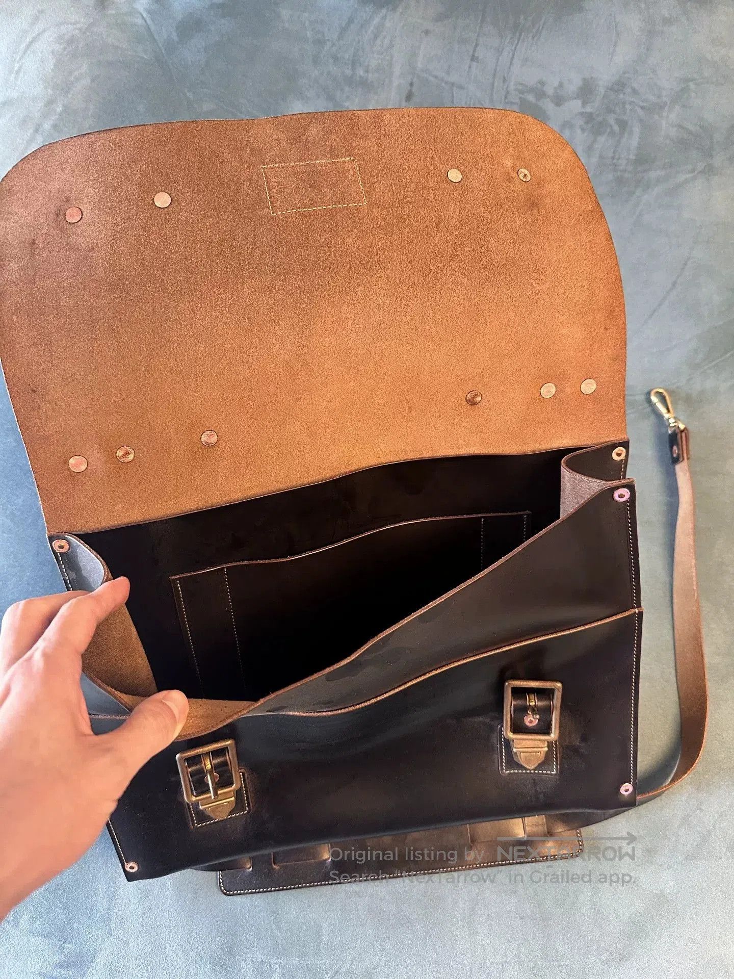 Horween Leather Horween CXL Leather Handbag. Size ONE SIZE - 2 Thumbnail