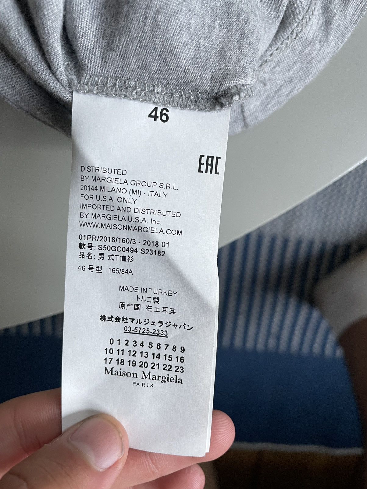 Maison Margiela Maison margiela T-shirt white grey Size US S / EU 44-46 / 1 - 5 Thumbnail
