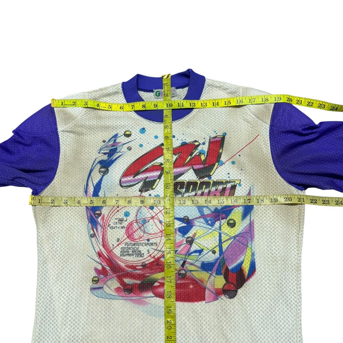Gear for Sports Vintage 1990 GW Sport Futuristic Motorcross Riding Jersey Size US L / EU 52-54 / 3 - 13 Thumbnail